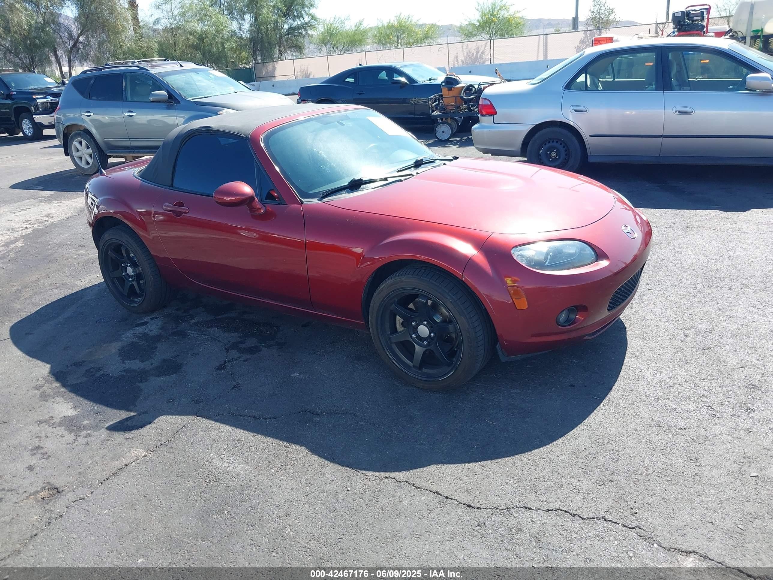 2006 Mazda MX-5 Miata Sport, VIN JM1NC25F260109008 — Front end