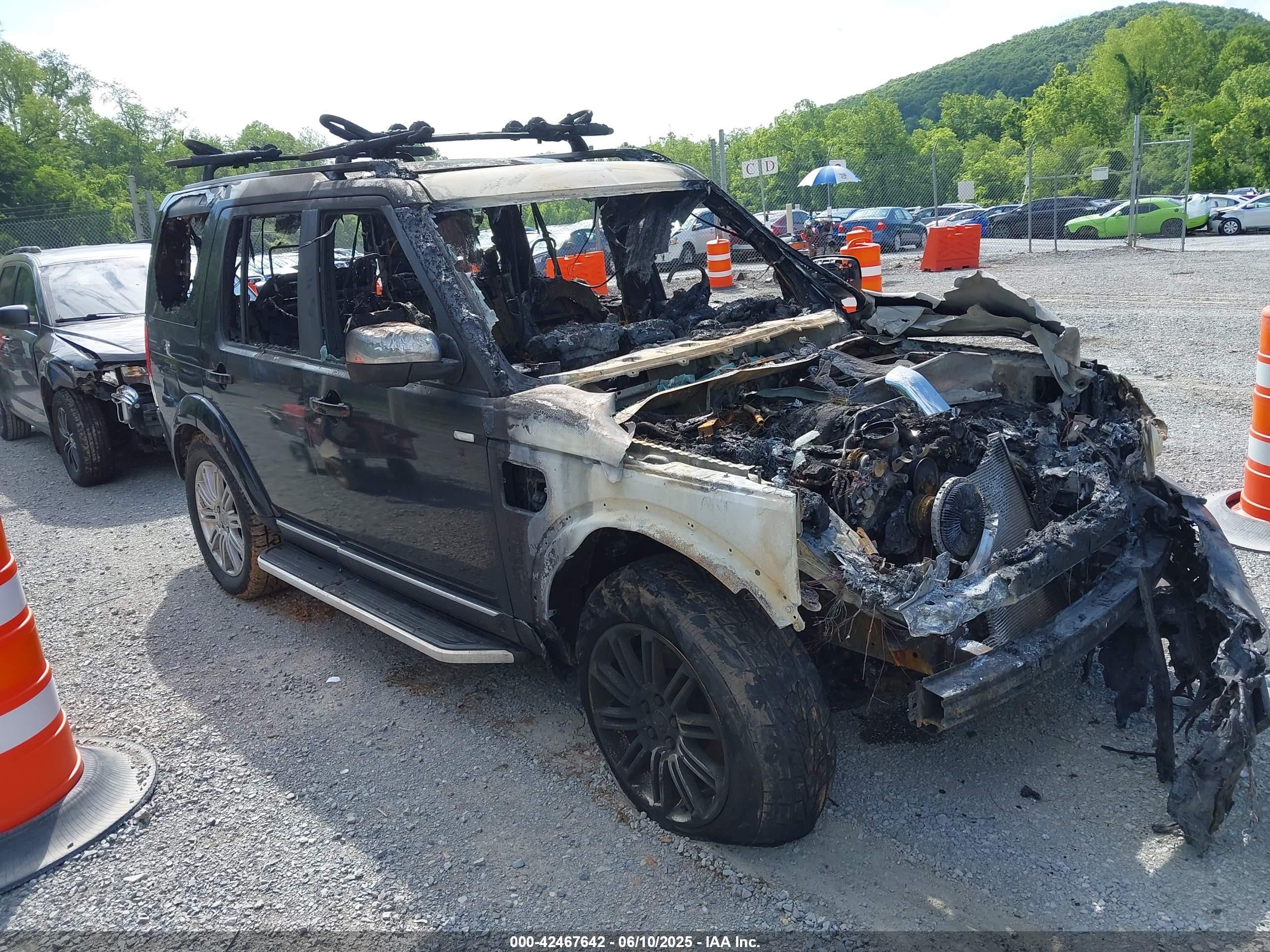 2012 Land Rover LR4 Lux, VIN SALAK2D4XCA635466 — Interior fire