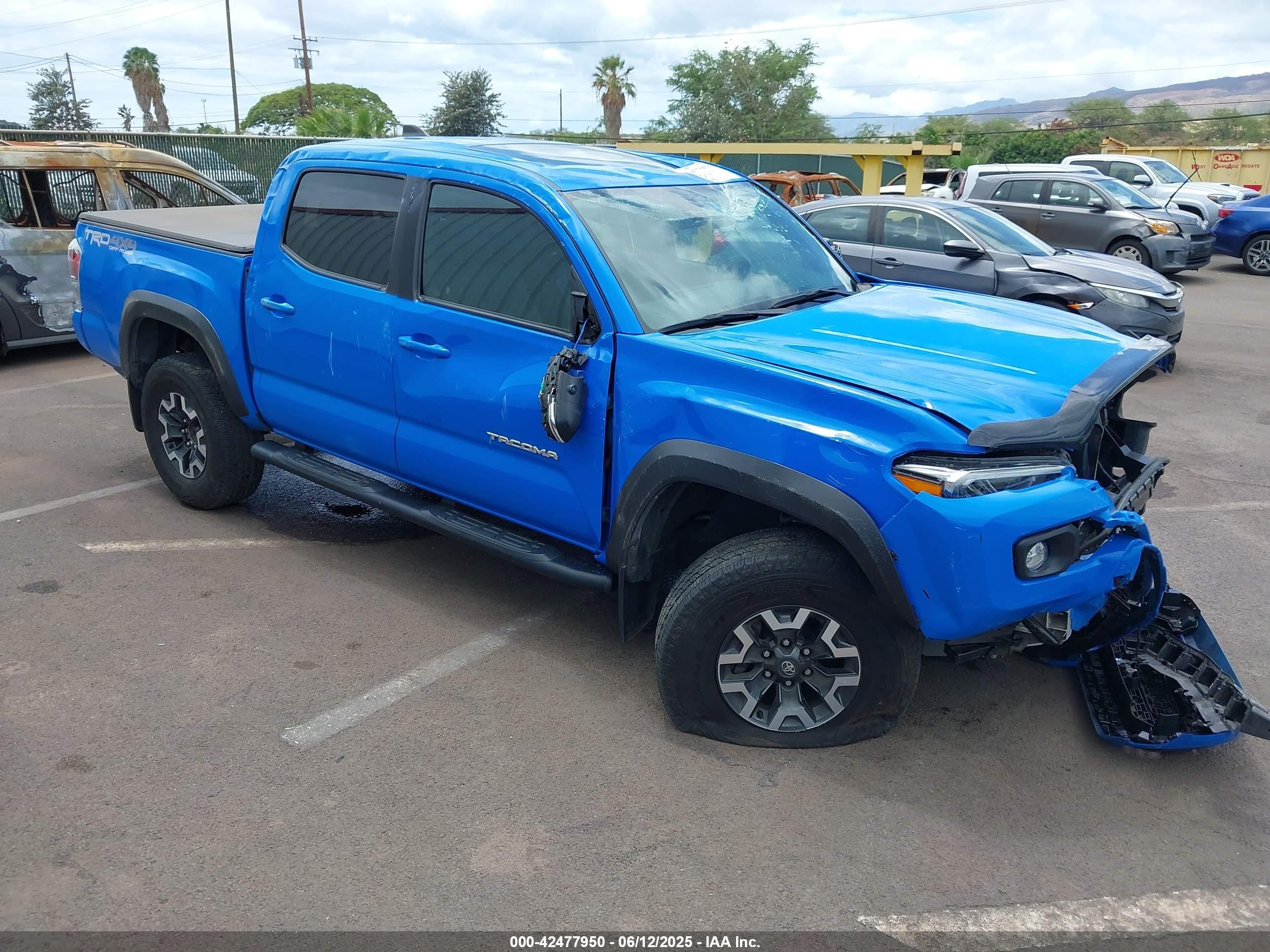 2021 Toyota Tacoma SR, VIN 3TMCZ5AN0MM418779 — Front end