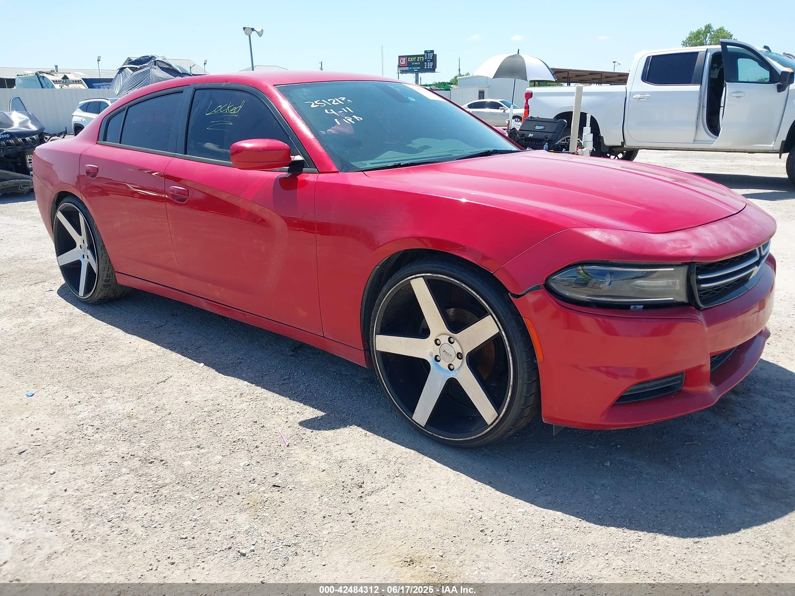 2015 Dodge Charger SE, VIN 2C3CDXBG3FH862142 — Theft recovery