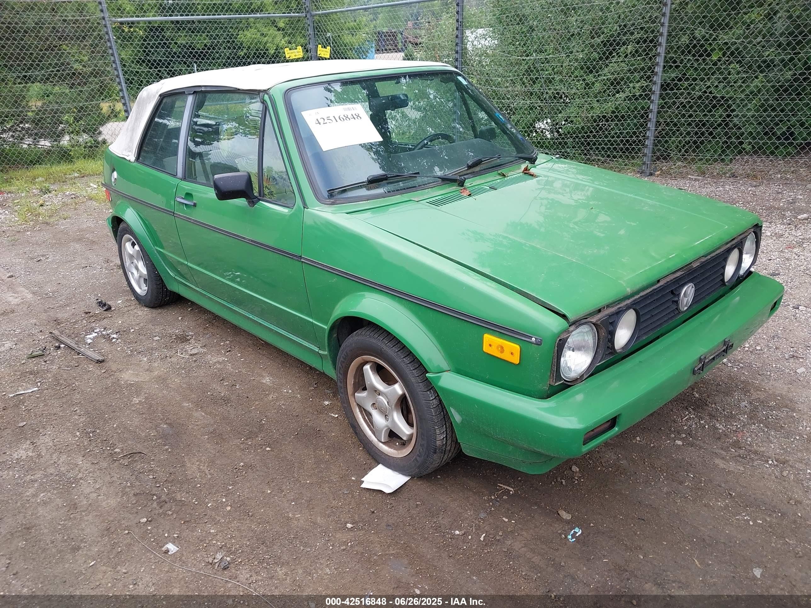 1990 Volkswagen Cabriolet, VIN WVWCB5154LK011459 — Обычный износ