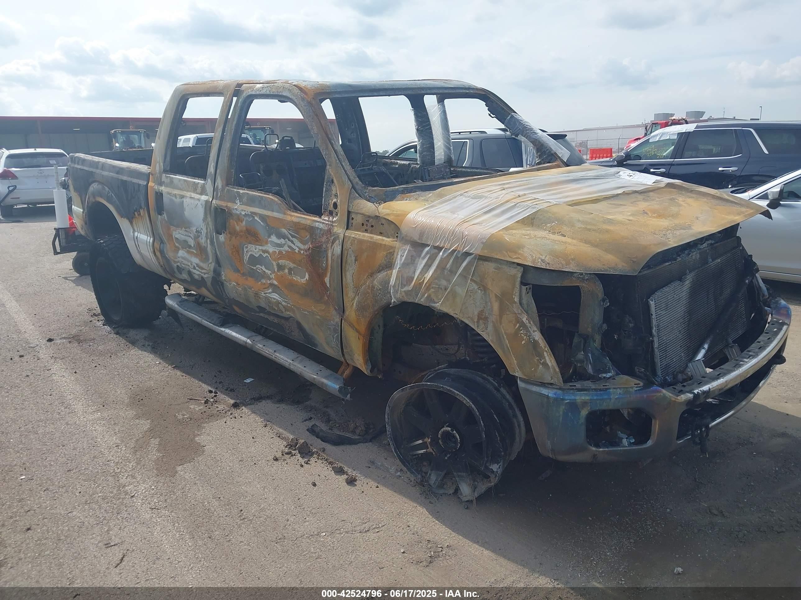 2016 Ford F-250 Lariat, VIN 1FT7W2BT6GEA20878 — Burn