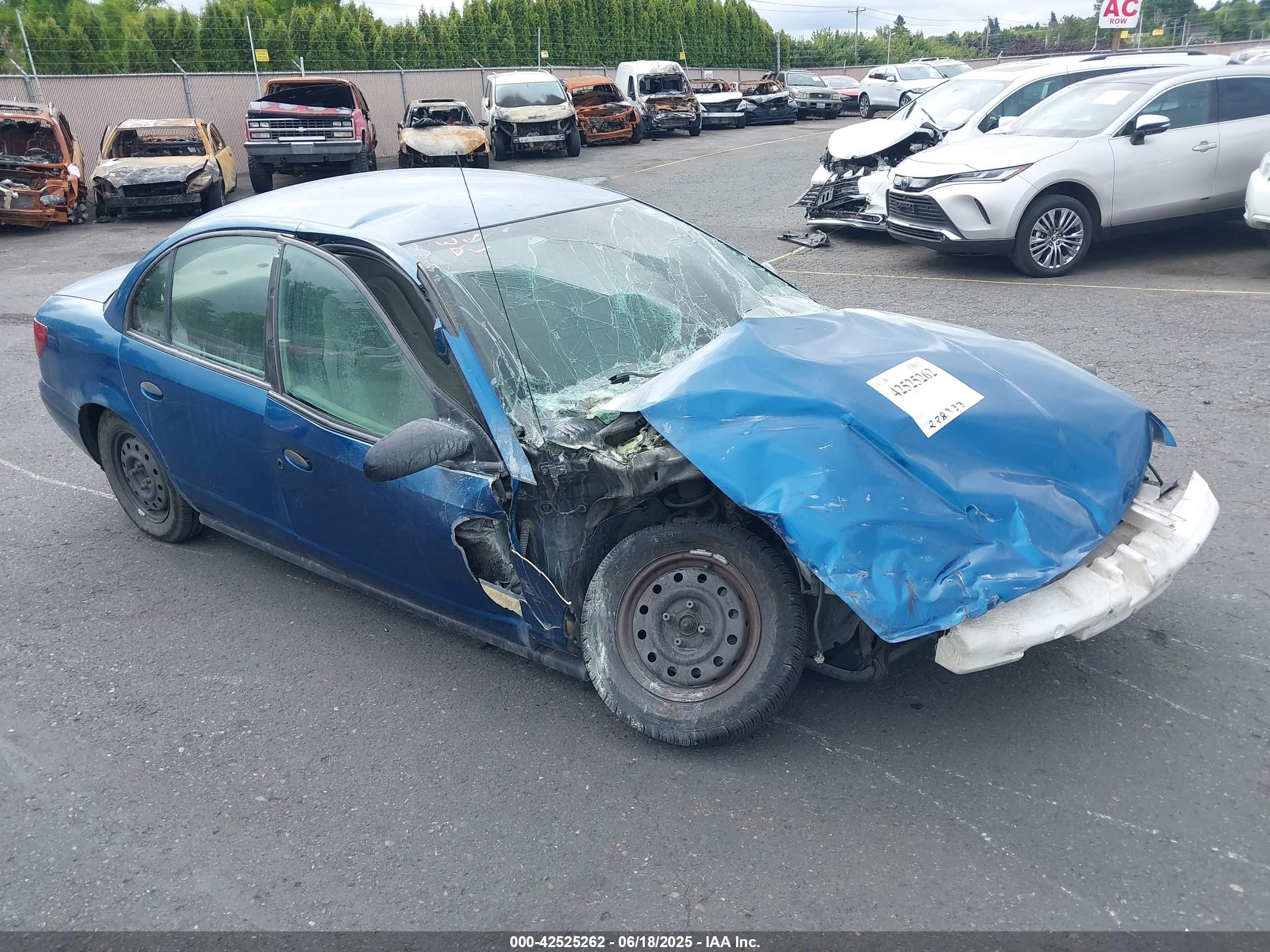 2002 Saturn SL, VIN 1G8ZF52892Z150526 — Пожар в салоне