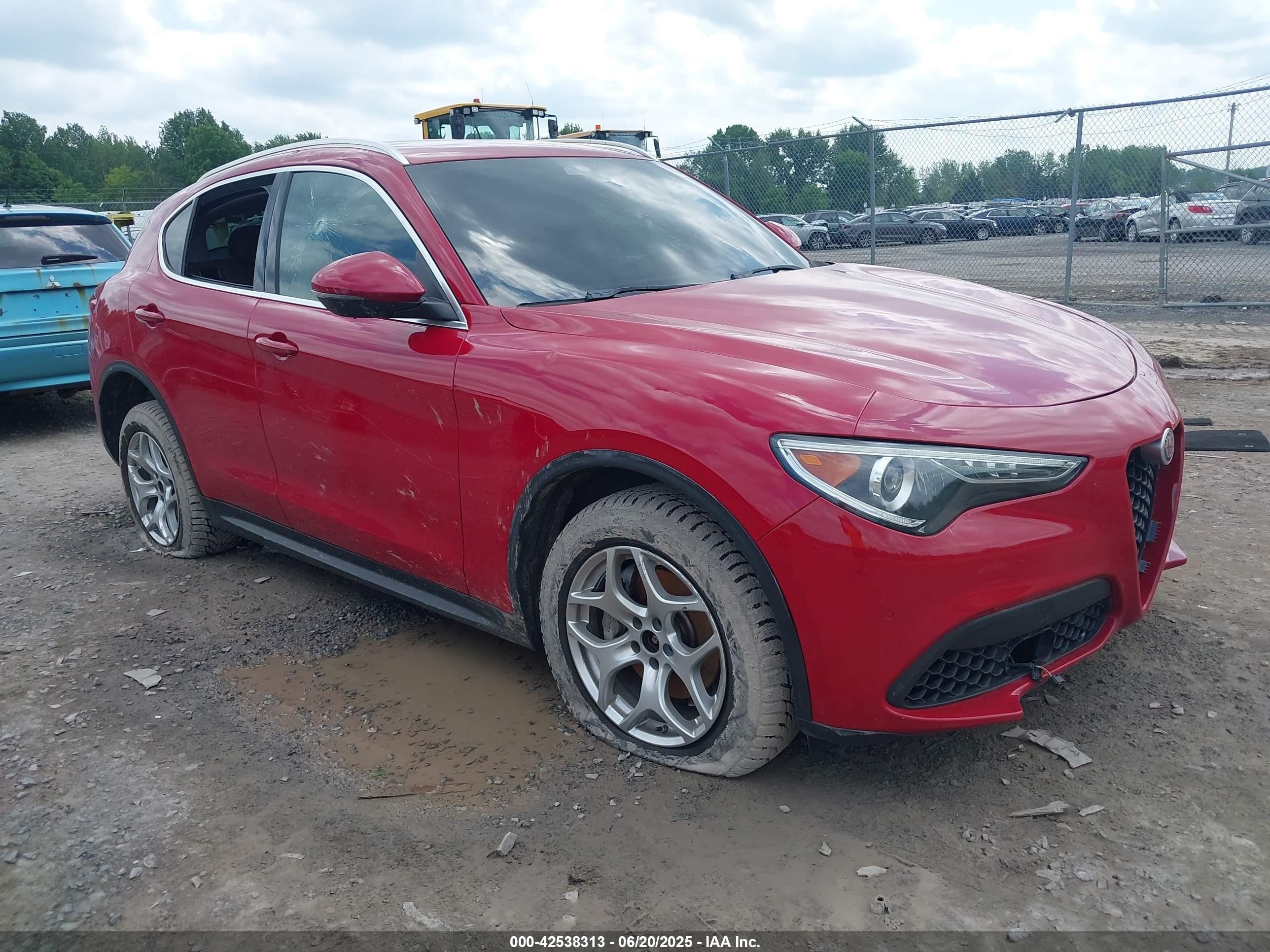 2021 Alfa Romeo Stelvio, VIN ZASPAKAN8M7D09396 — Vandalism