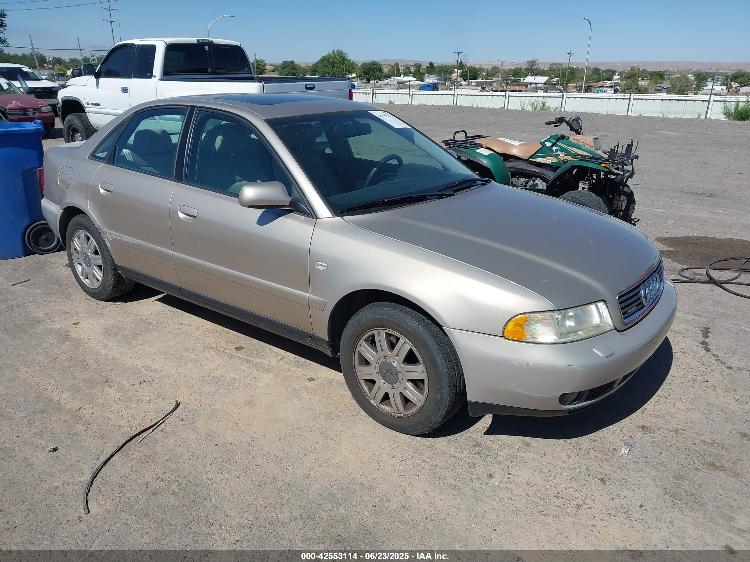 2000 Audi A4, VIN WAUDC68D4YA074222 — Rear end