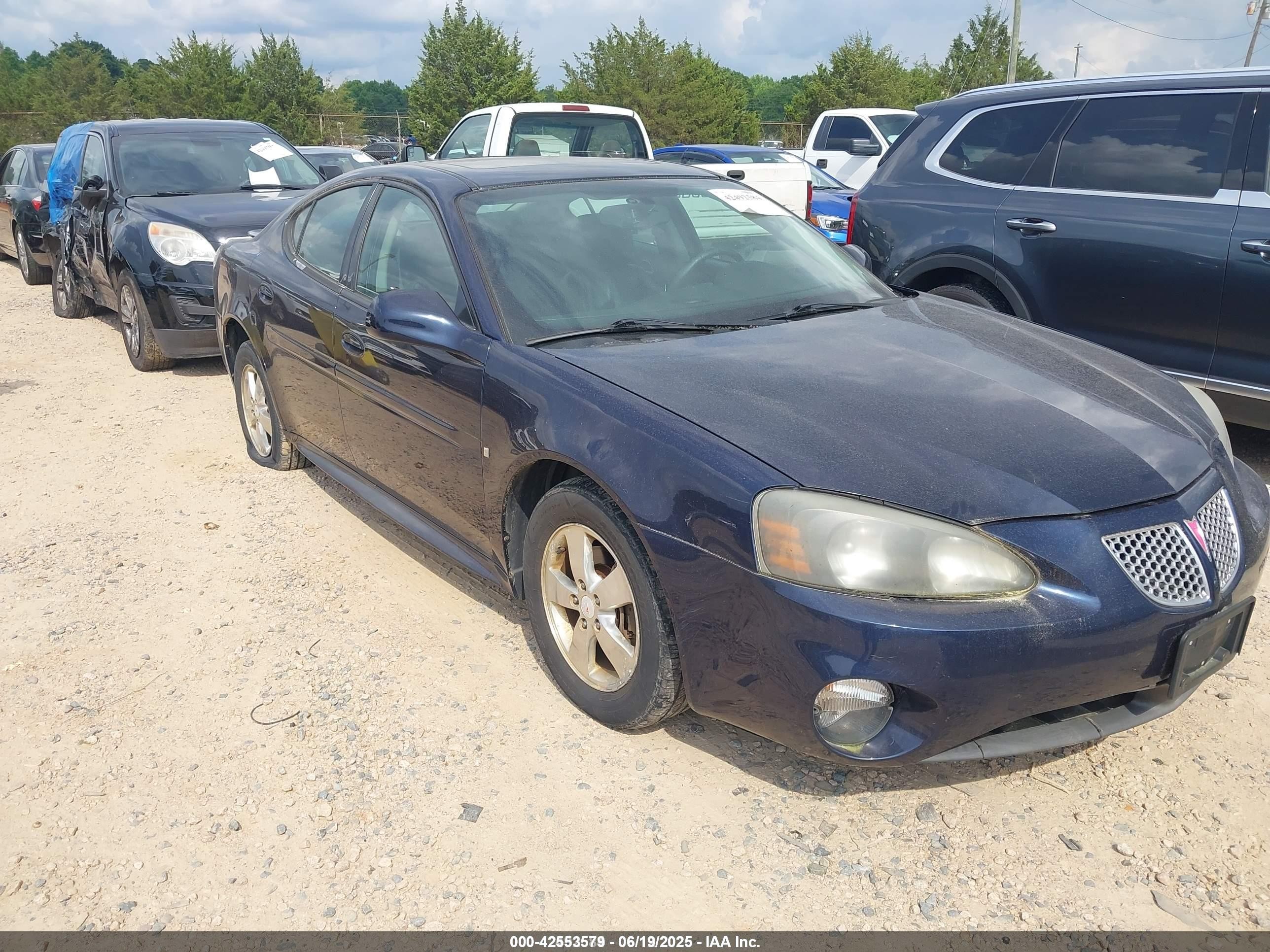2008 Pontiac Grand Prix, VIN 2G2WP552681164838 — Not stated