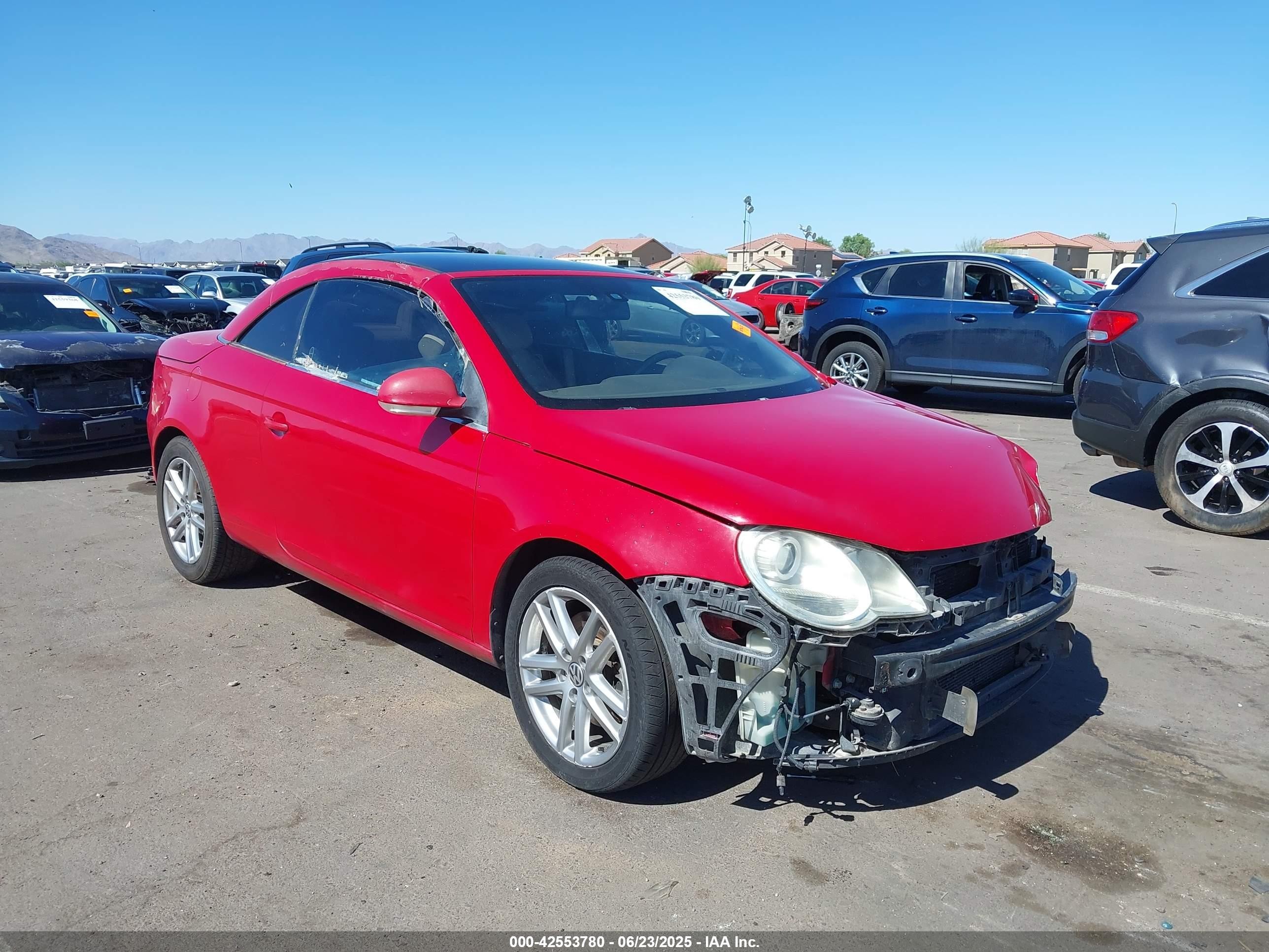 2008 Volkswagen Eos Lux, VIN WVWFA71F28V050979 — Front end