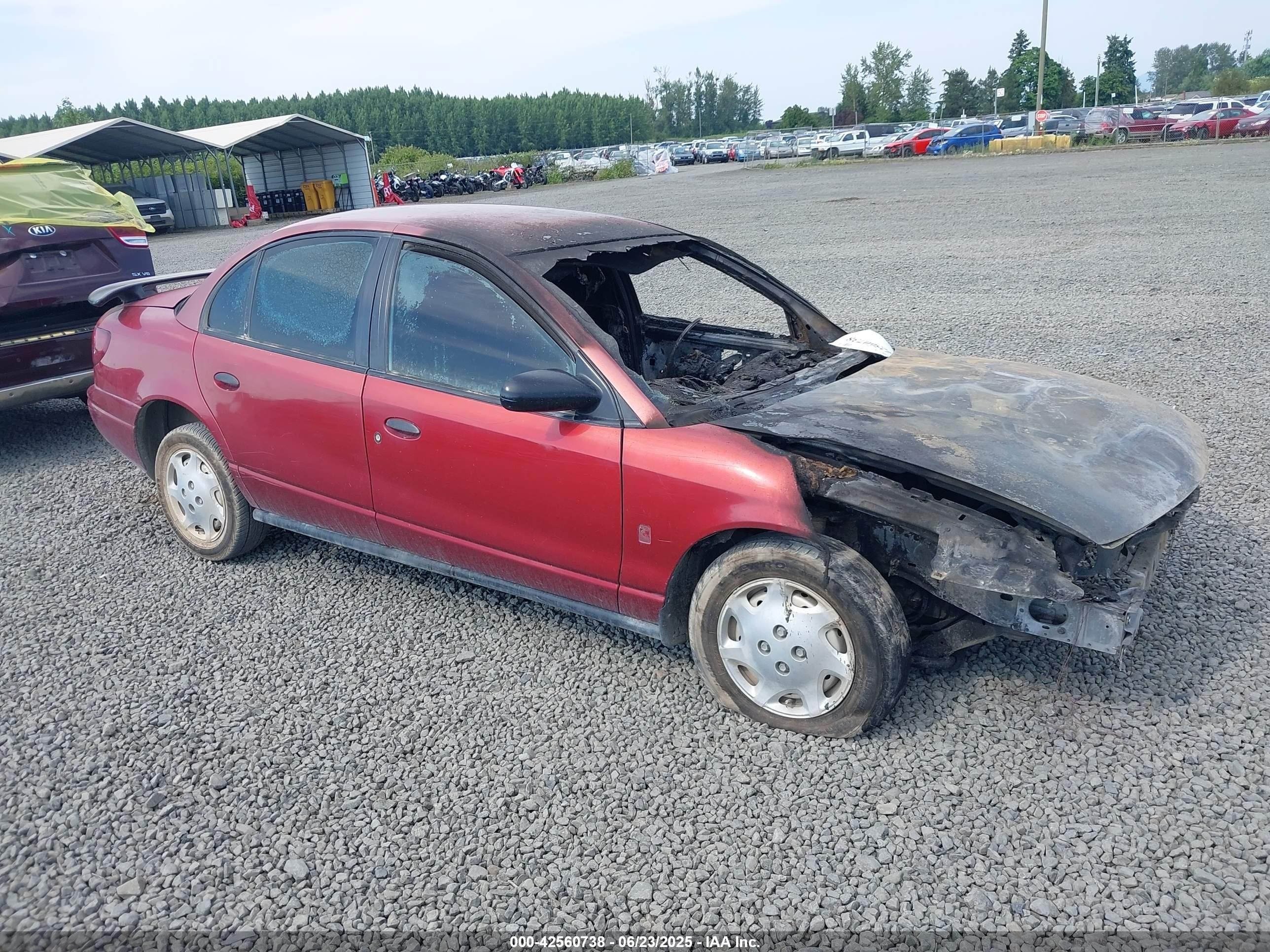 2000 Saturn SL, VIN 1G8ZG5284YZ142324 — Пожар в салоне