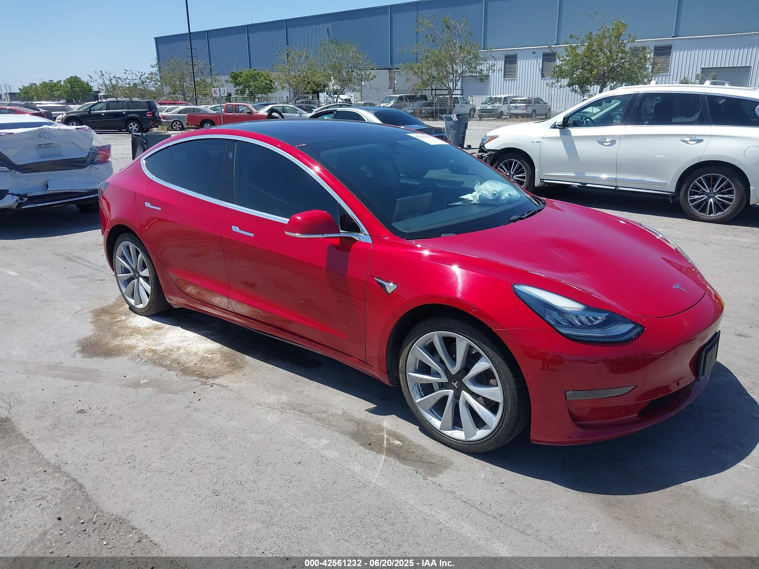 2018 Tesla Model 3 Long Range Battery, VIN 5YJ3E1EA9JF050355 — Theft recovery