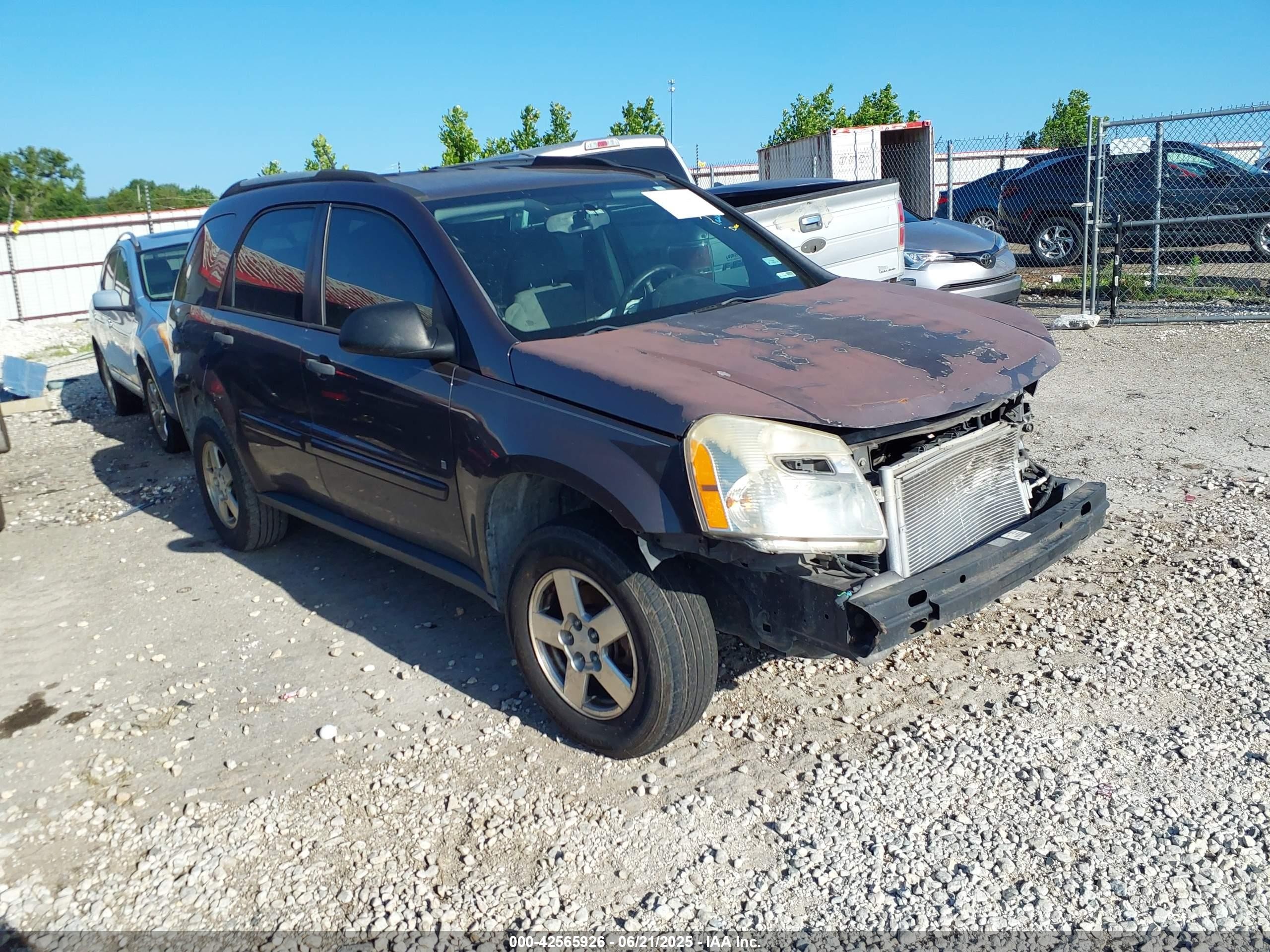 2008 Chevrolet Equinox LS, VIN 2CNDL13F986313724 — Front end