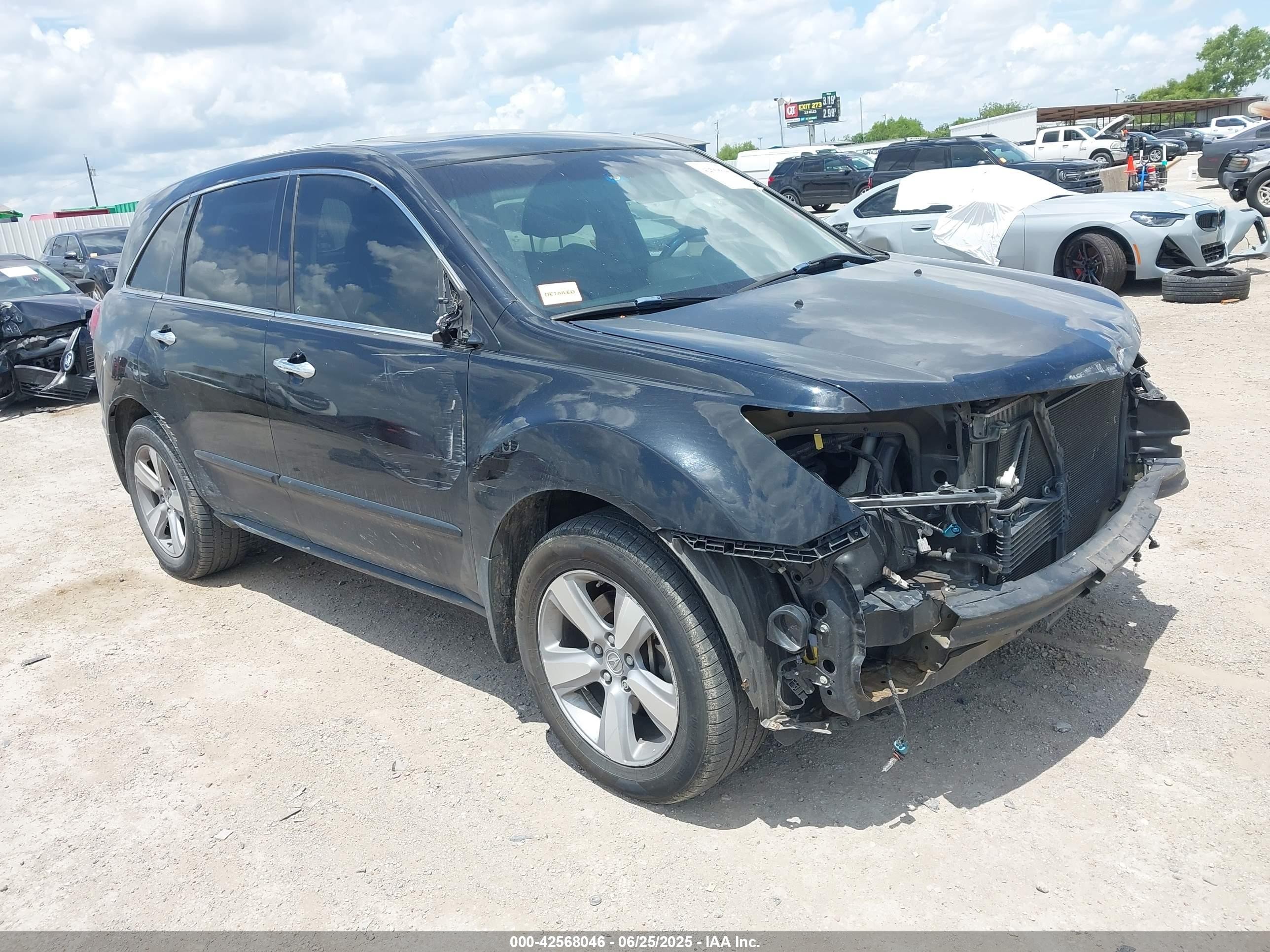 2012 Acura MDX Technology, VIN 2HNYD2H30CH548317 — Front end