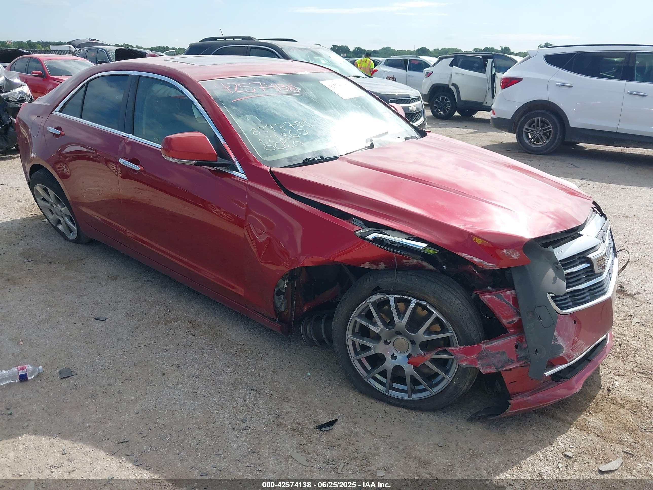 2015 Cadillac ATS Luxury RWD, VIN 1G6AB5RA2F0121860 — Front end