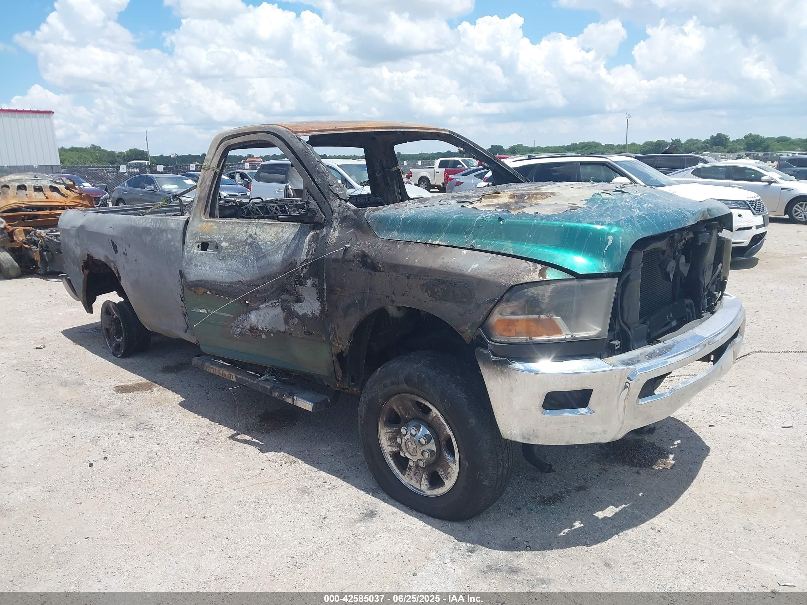 2010 Ram 2500 Outdoorsman, VIN 3D7LT2ET0AG190369 — Burn