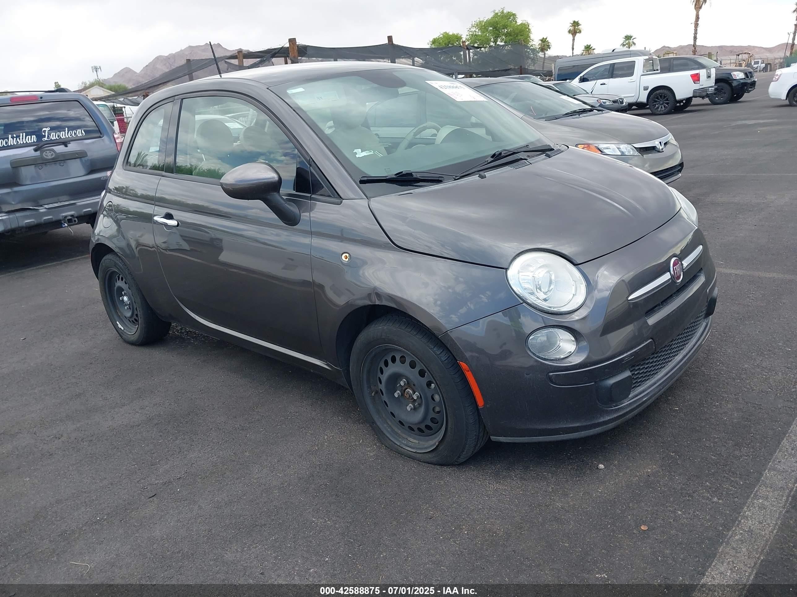 2015 FIAT 500 Pop, VIN 3C3CFFAR2FT636768 — Repossession
