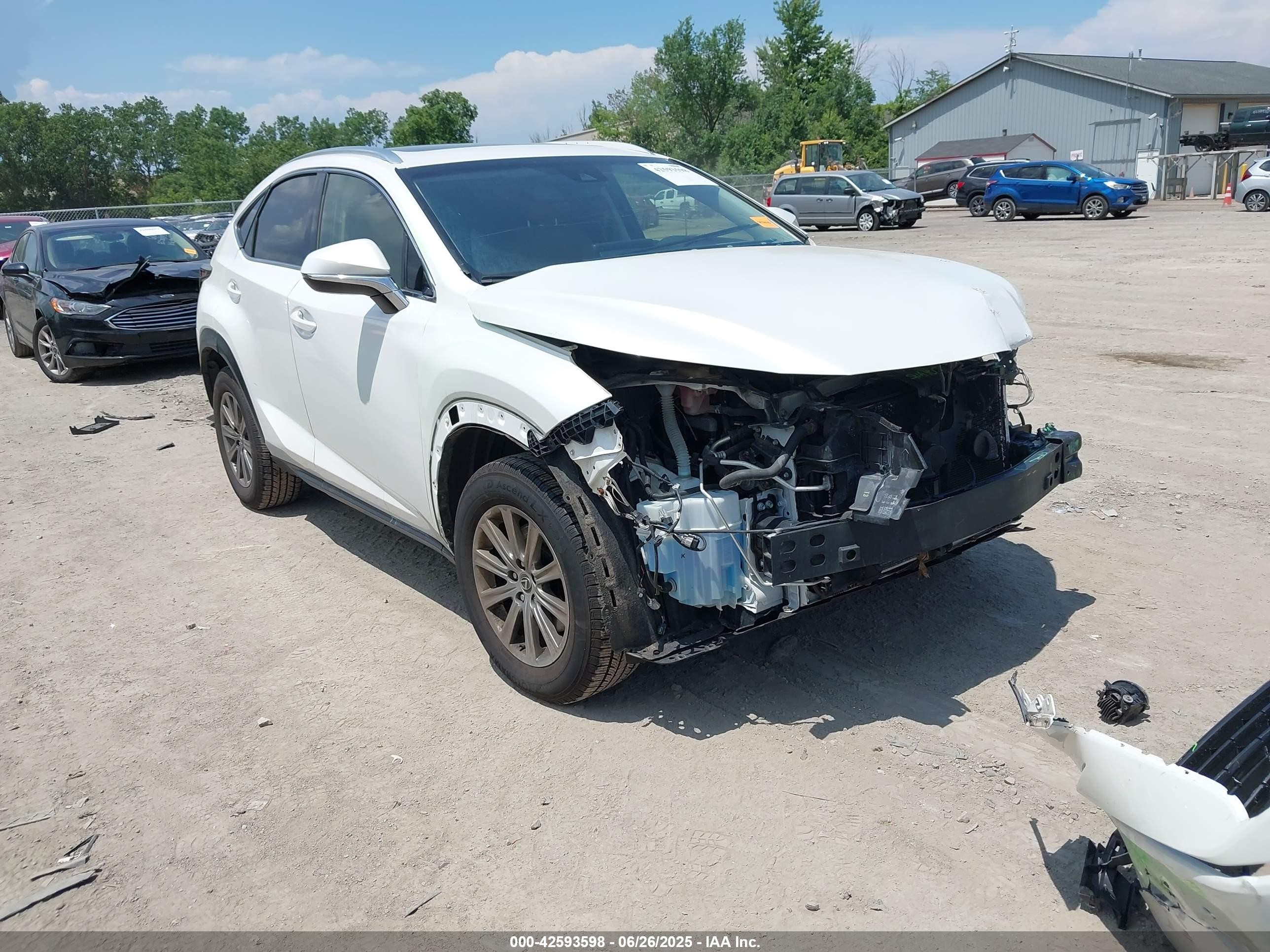 2018 Lexus NX 300, VIN JTJBARBZ1J2163829 — Front end
