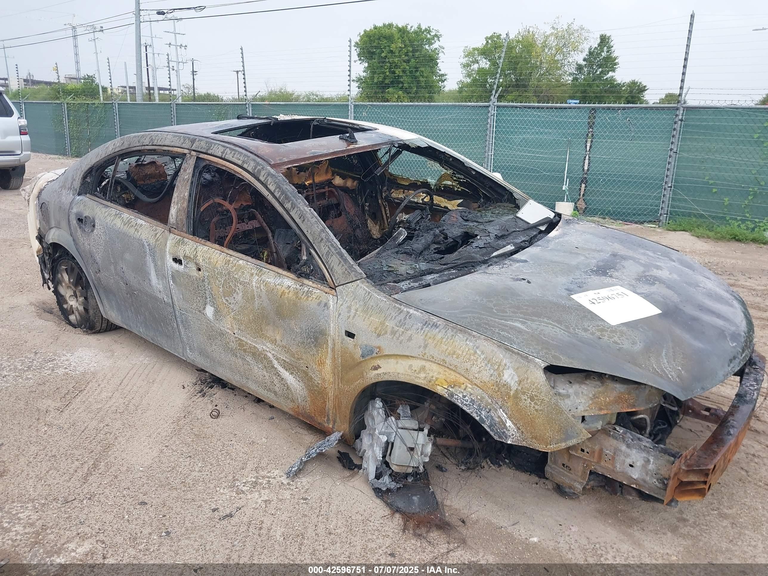 2008 Saturn Aura XE, VIN 1G8ZS57N58F109900 — Engine fire