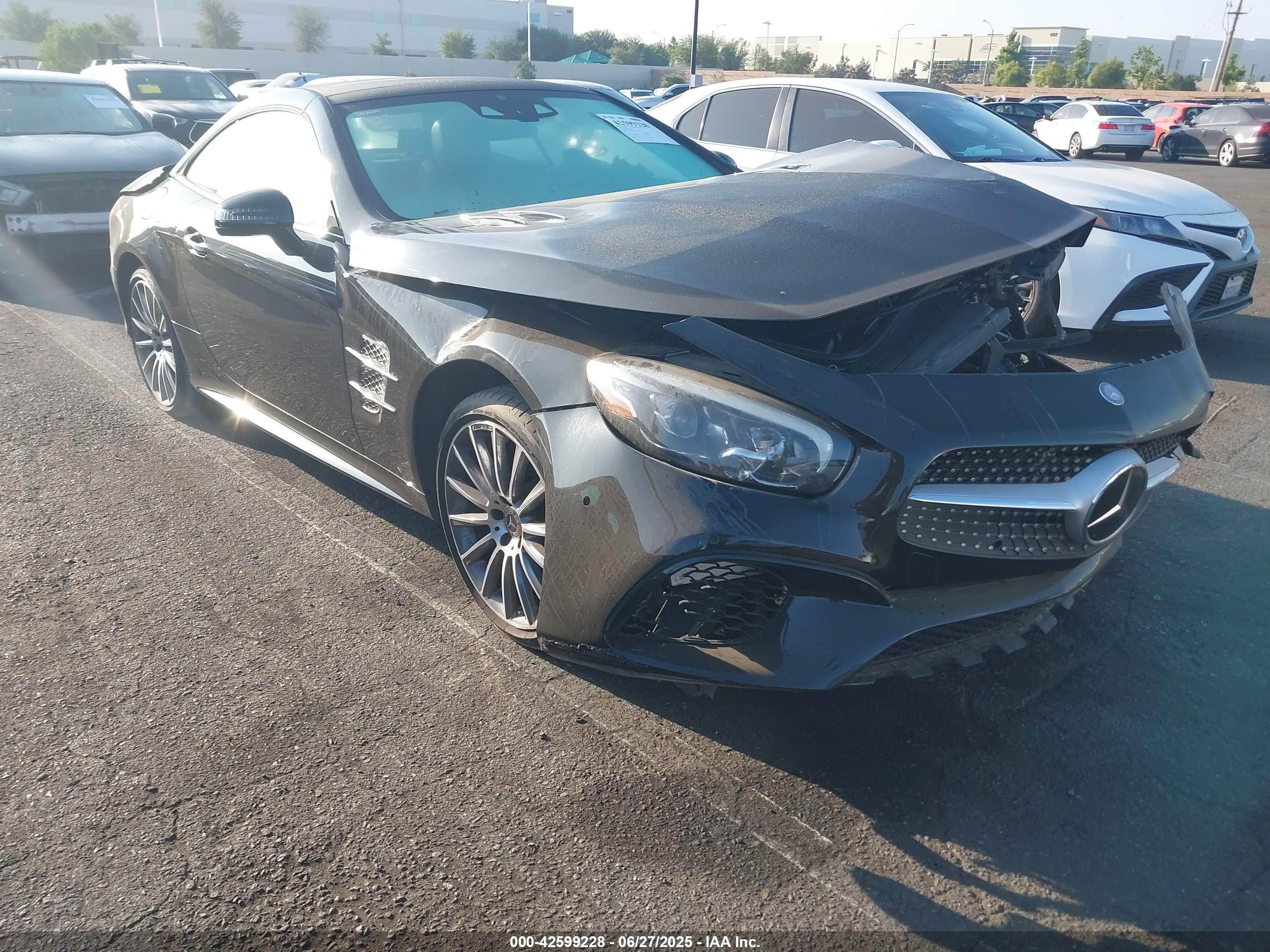2017 Mercedes-Benz SL 550, VIN WDDJK7DA8HF045115 — Front end