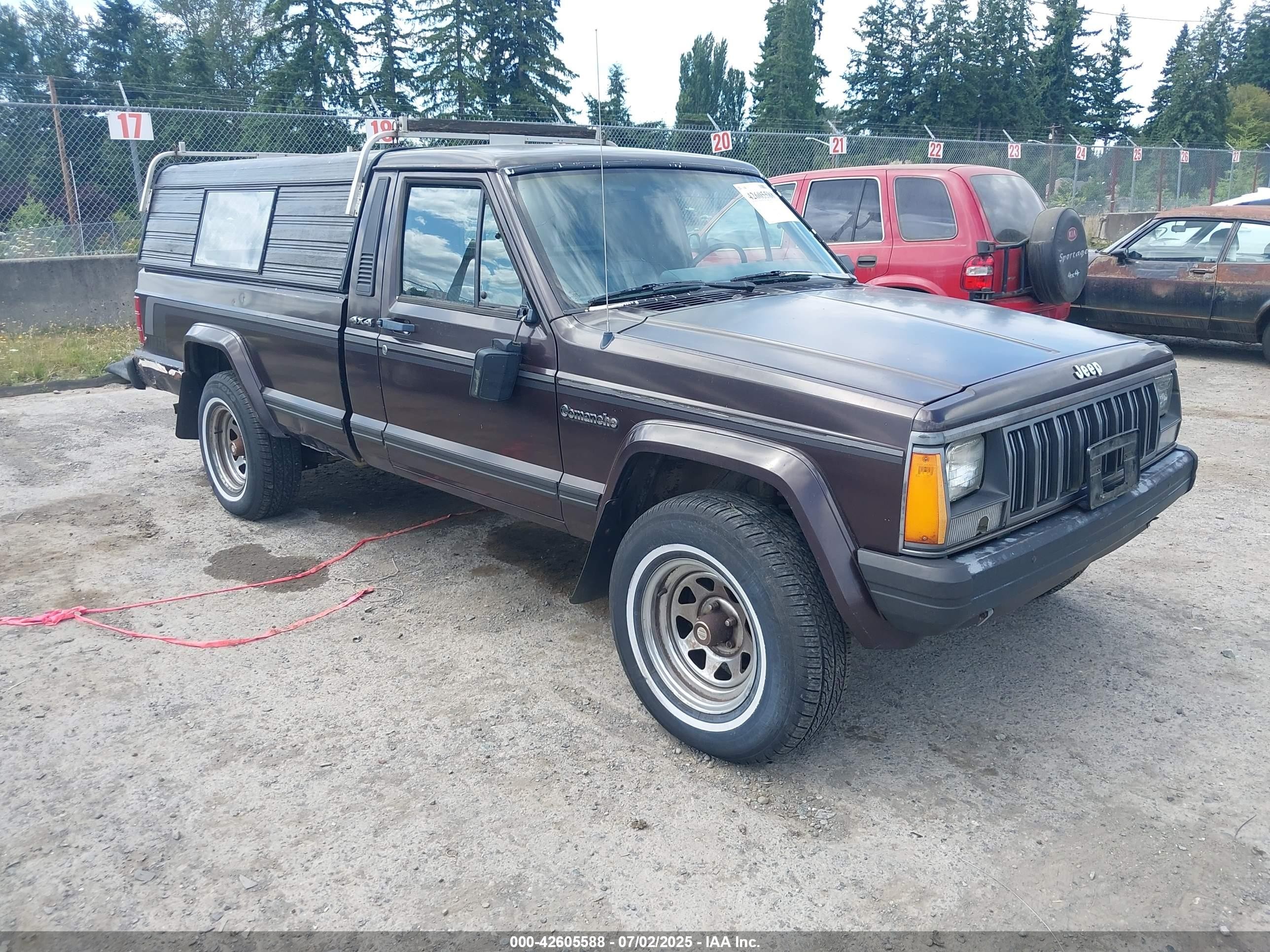 1989 Jeep Comanche PIONEER, VIN 1J7FJ36L6KL627486 — Зад