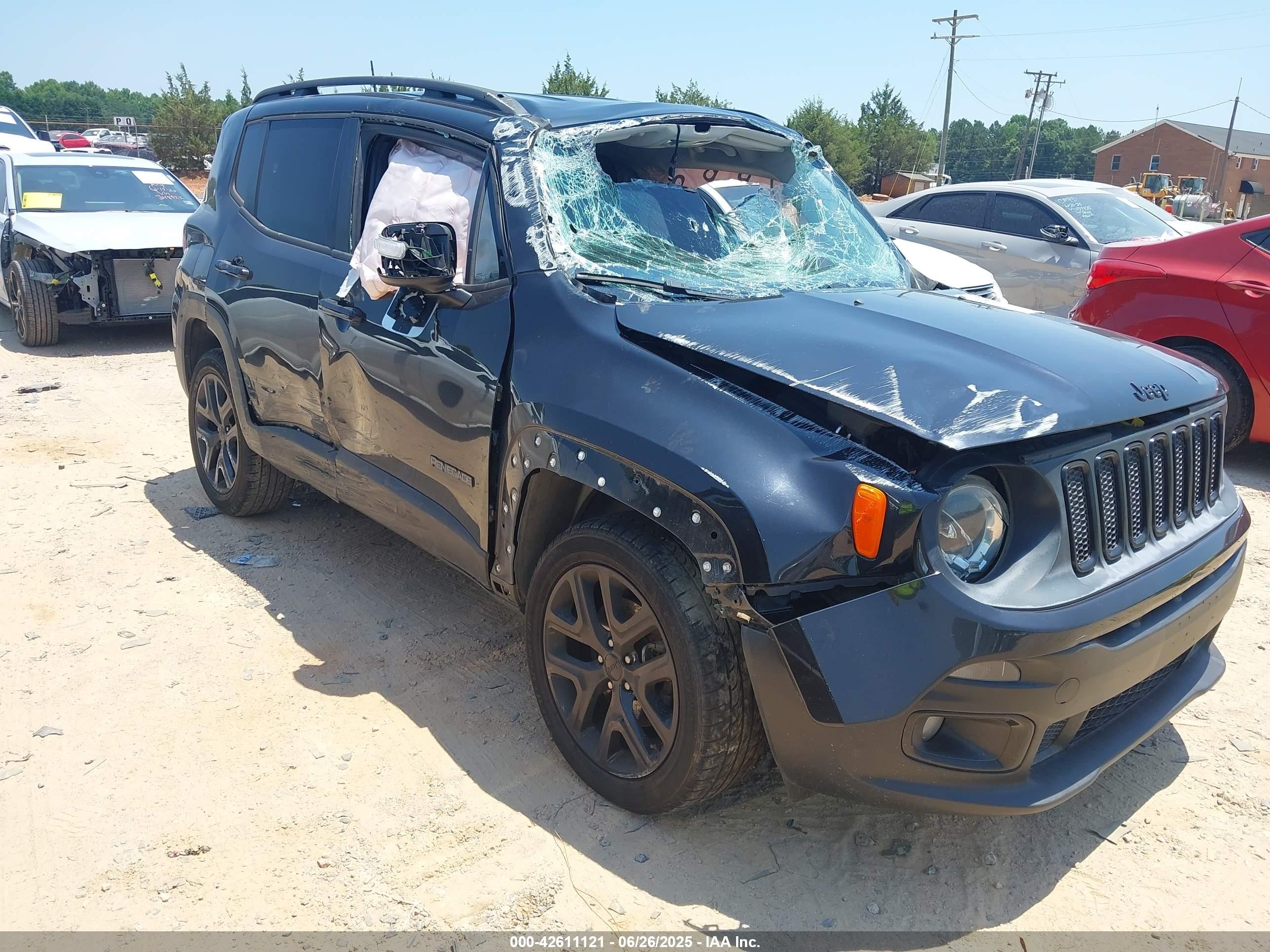 2016 Jeep Renegade Latitude, VIN ZACCJBBT6GPD53831 — Rollover
