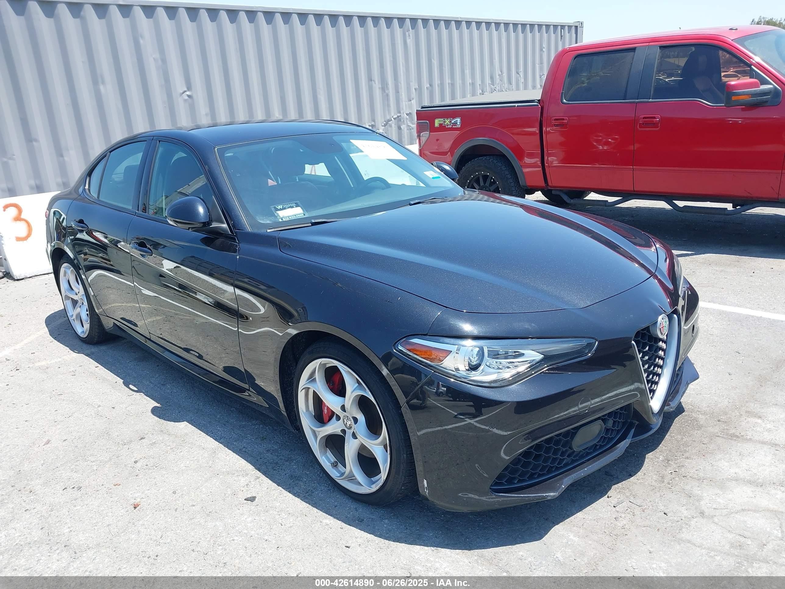 2019 Alfa Romeo Giulia Ti Sport, VIN ZARFAMBN3K7603824 — Repossession