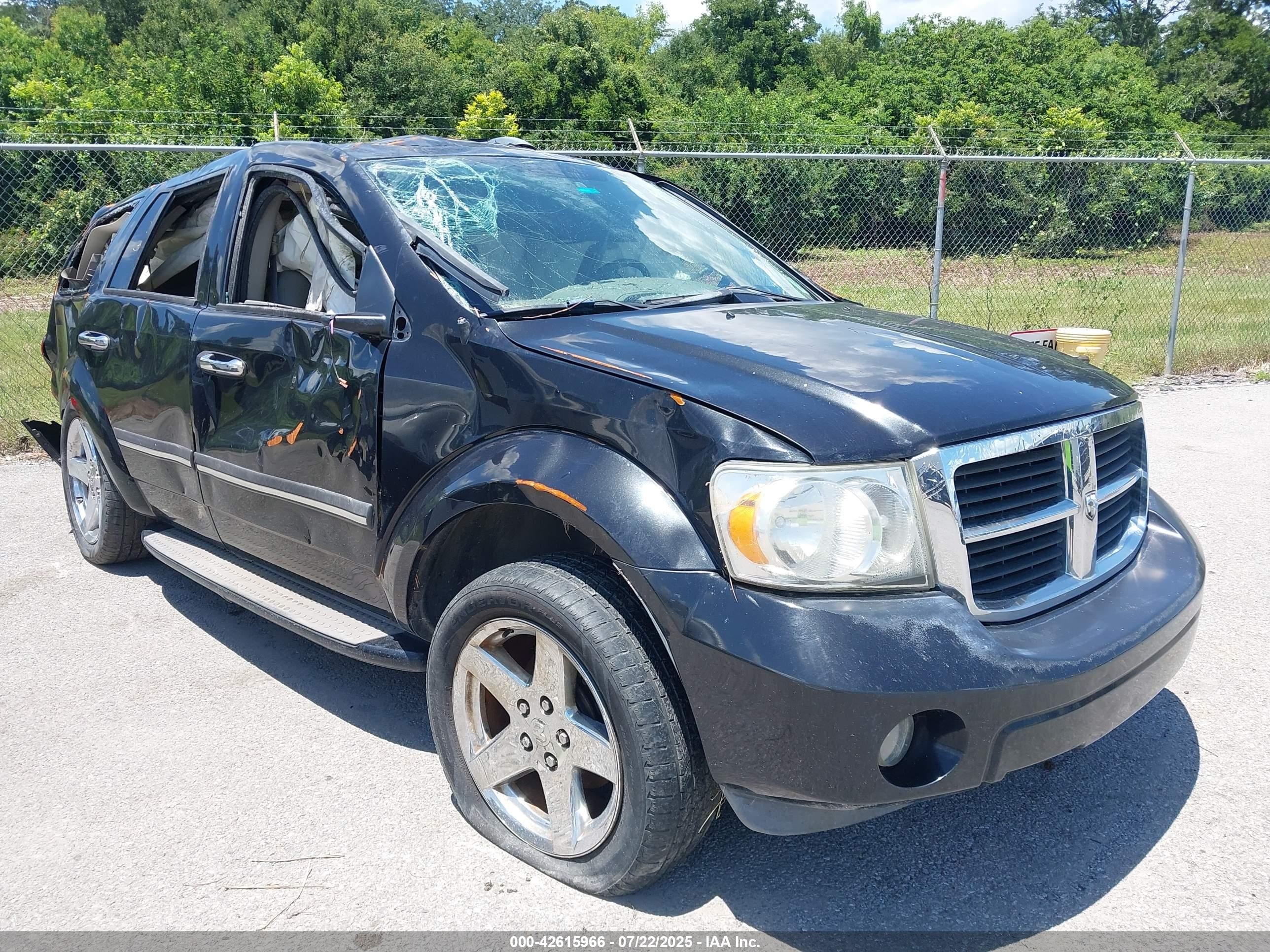 2007 Dodge Durango SLT, VIN 1D8HD48P67F560727 — Rollover