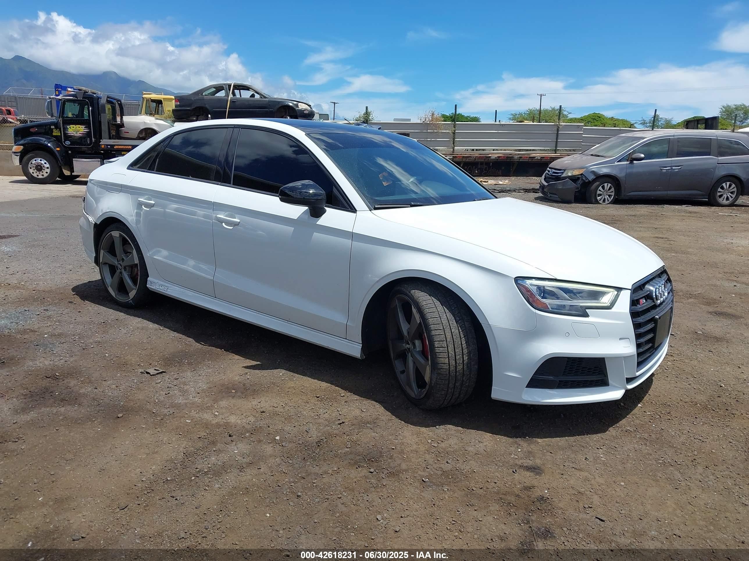 2020 Audi S3 S line Premium, VIN WAUB1GFF7LA017660 — Rear end