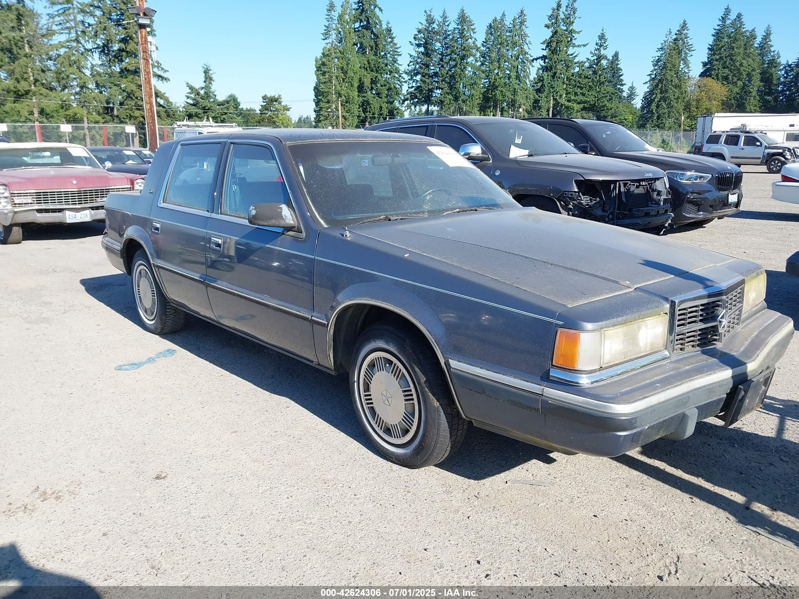 1990 Dodge Dynasty, VIN 1B3XC4639LD800339 — Зад