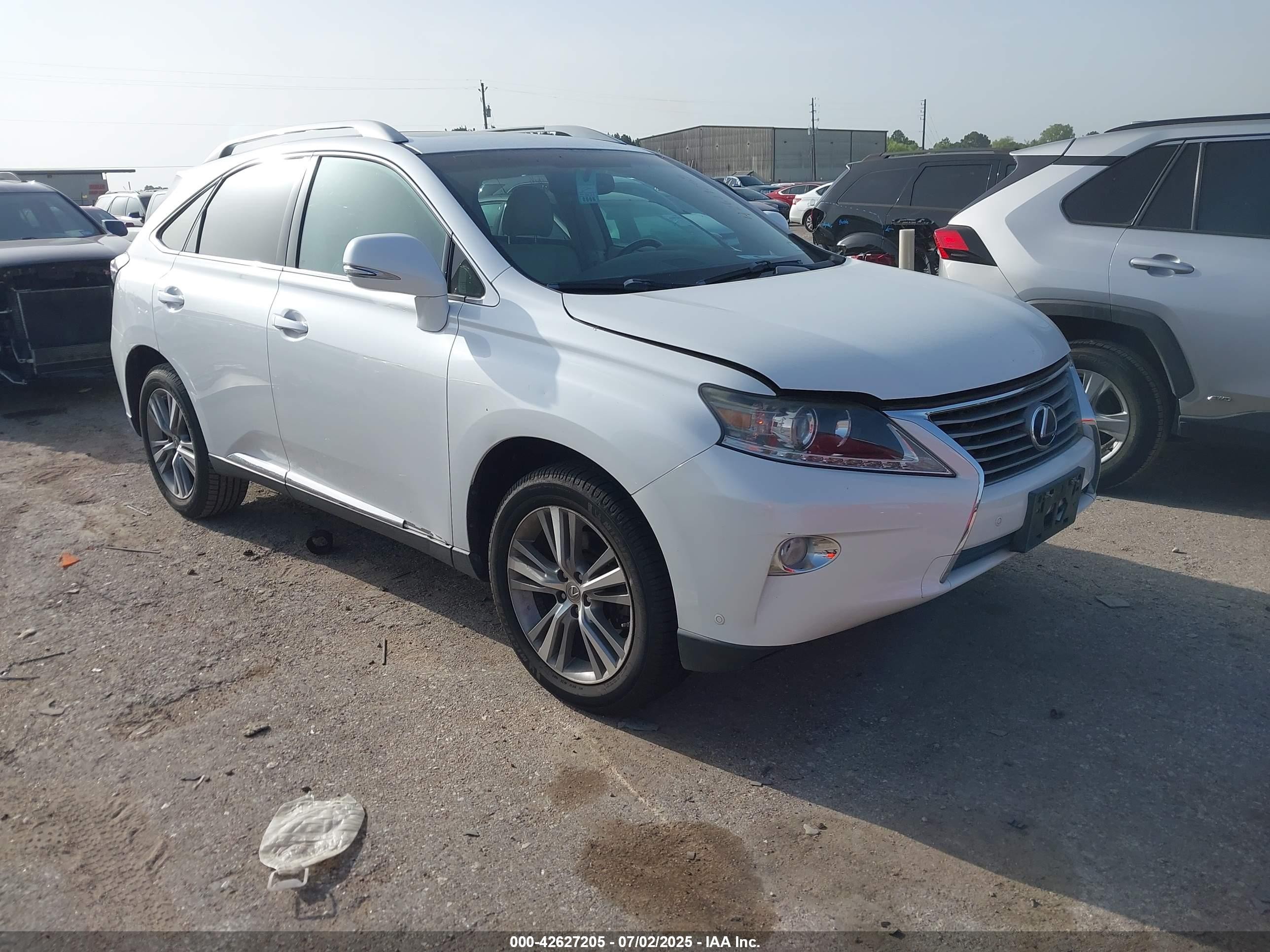 2015 Lexus RX 350, VIN 2T2ZK1BA9FC201385 — Stripped
