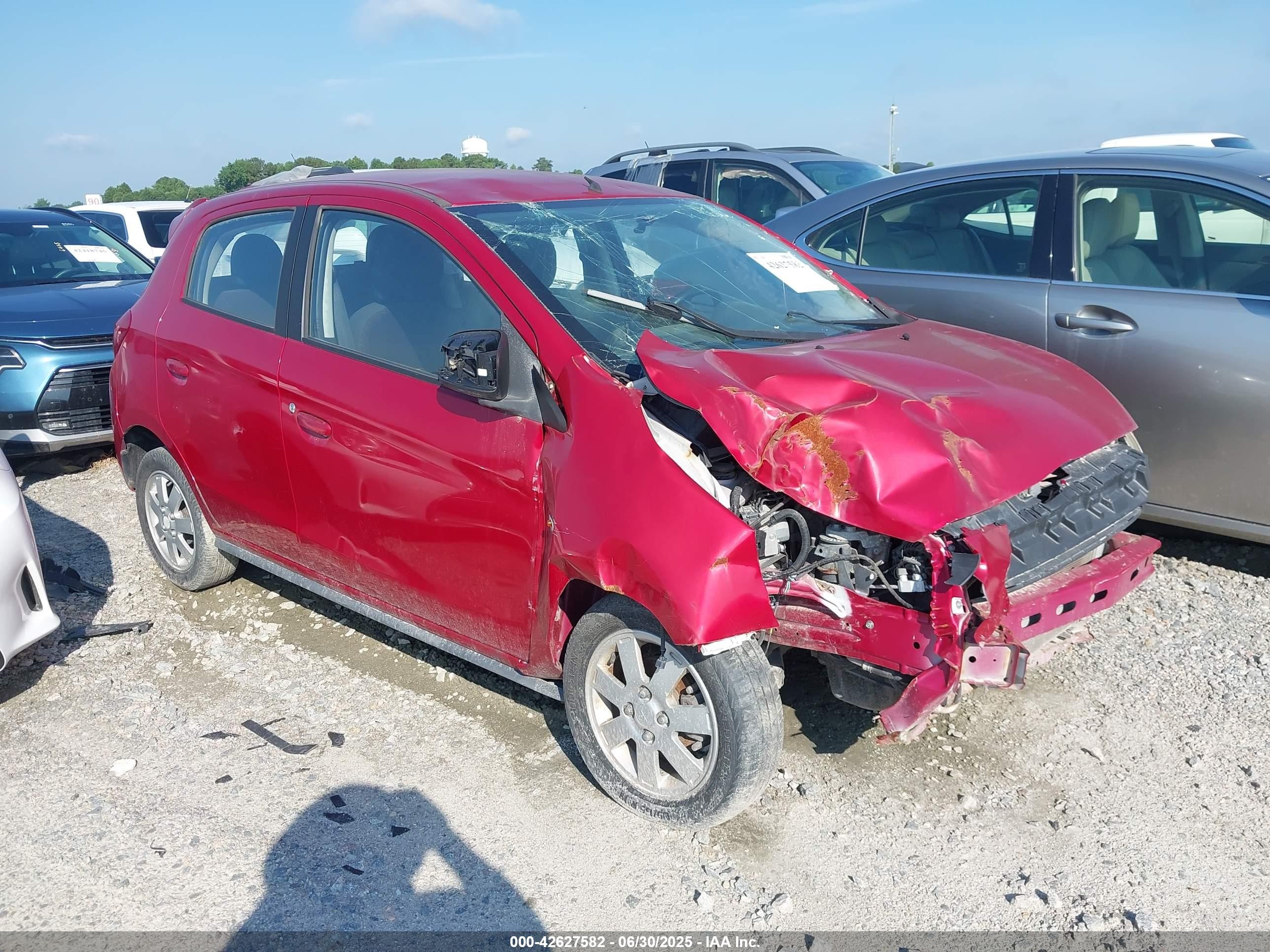 2014 Mitsubishi Mirage ES, VIN ML32A4HJ6EH018590 — После угона