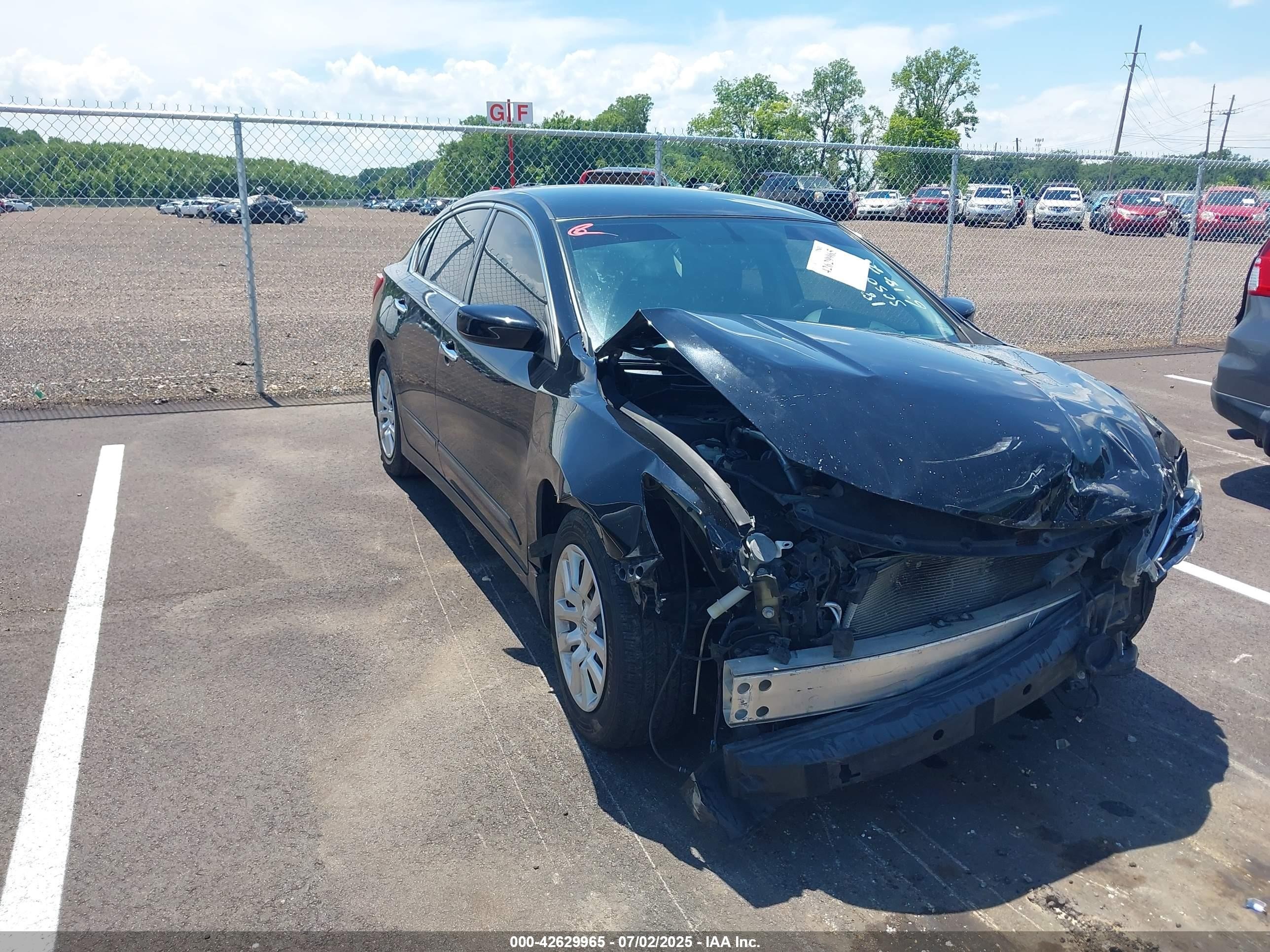 2017 Nissan Altima S, VIN 1N4AL3AP6HN308139 — Frame damage