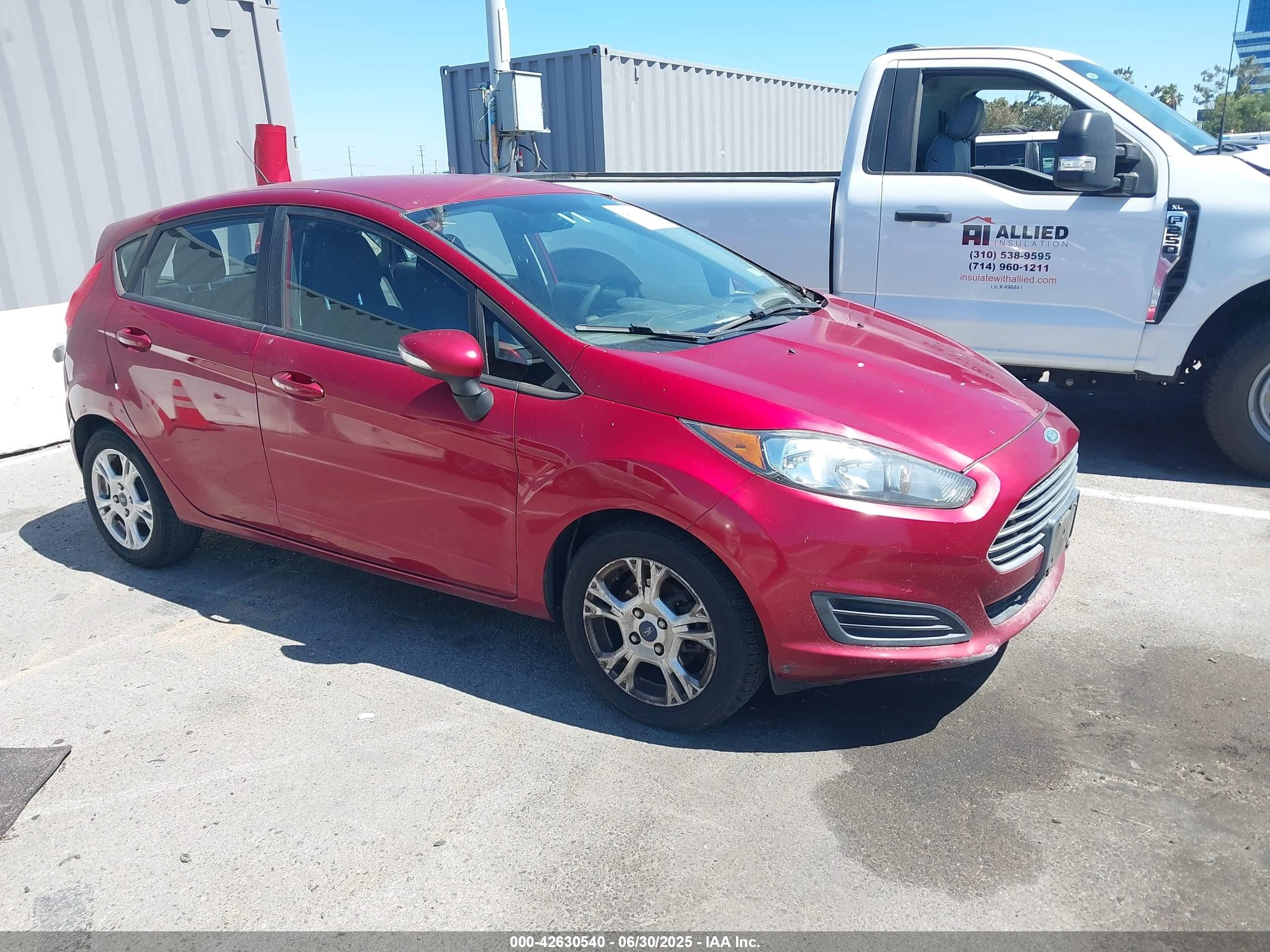 2014 Ford Fiesta SE, VIN 3FADP4EJ7EM103108 — Normal wear