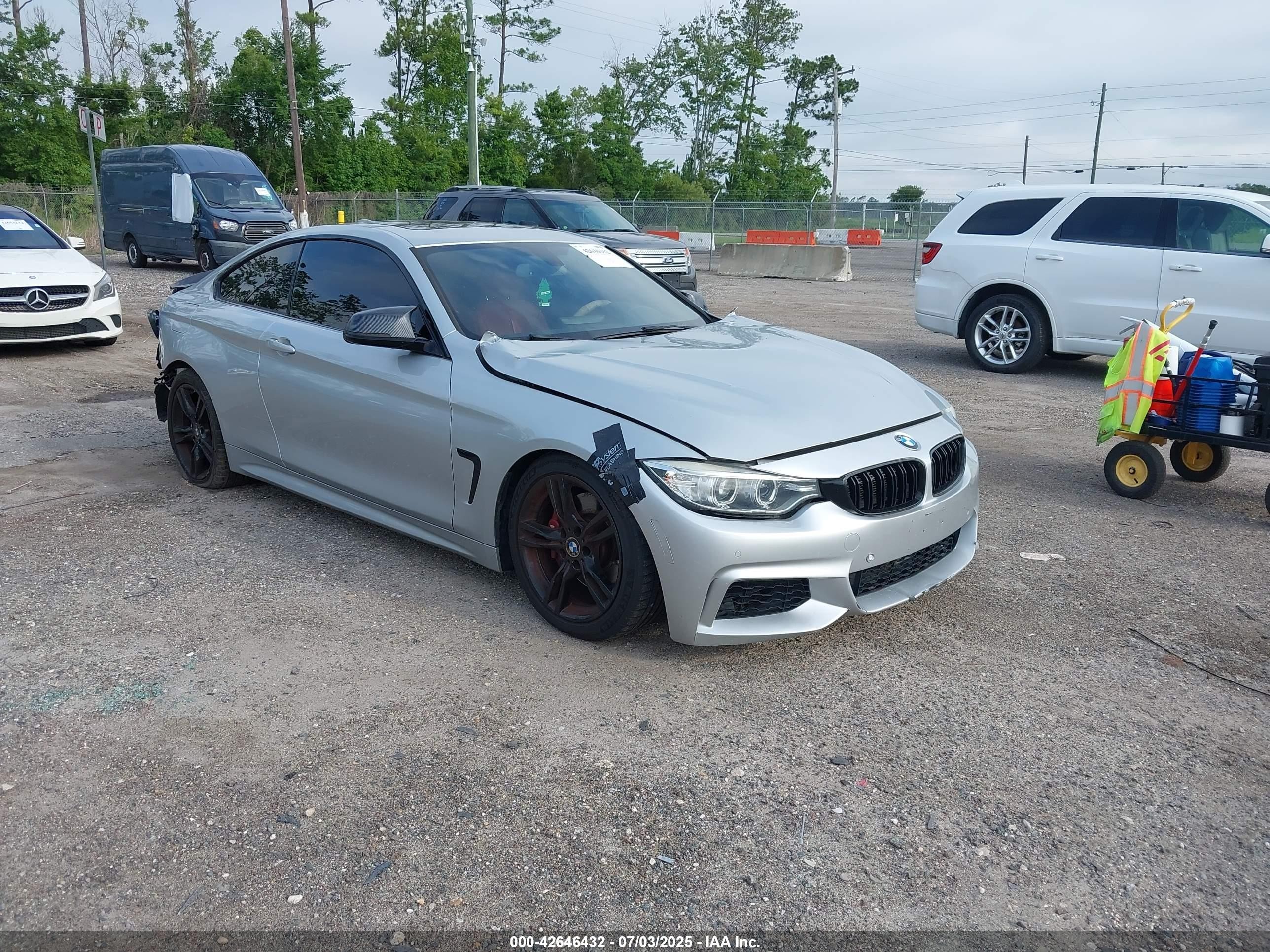 2015 BMW 4 Series 435i, VIN WBA3R1C53FK195523 — Rear end
