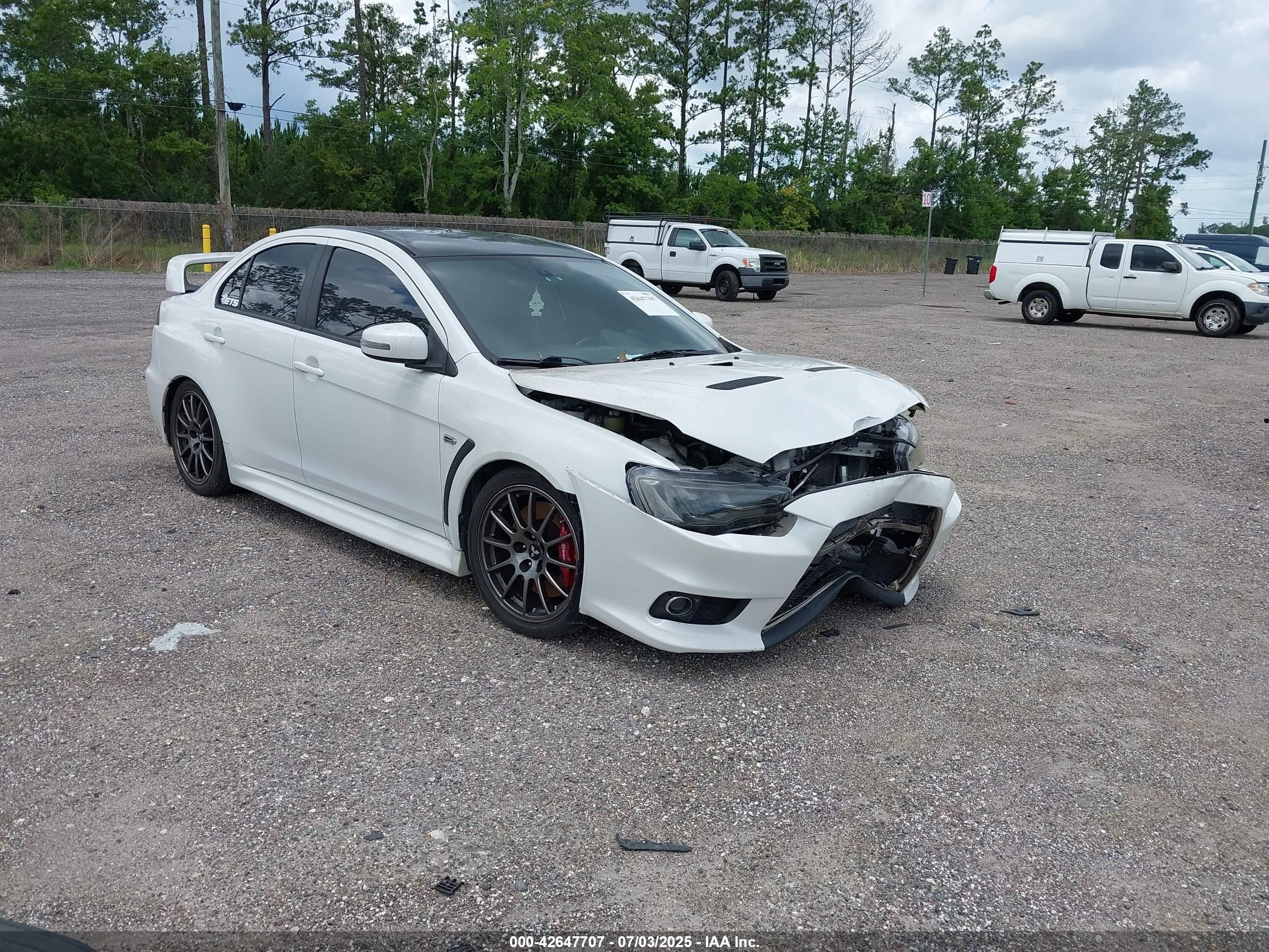 2015 Mitsubishi Lancer Evolution Final Edition, VIN JA32W7FV5FU028234 — Front end