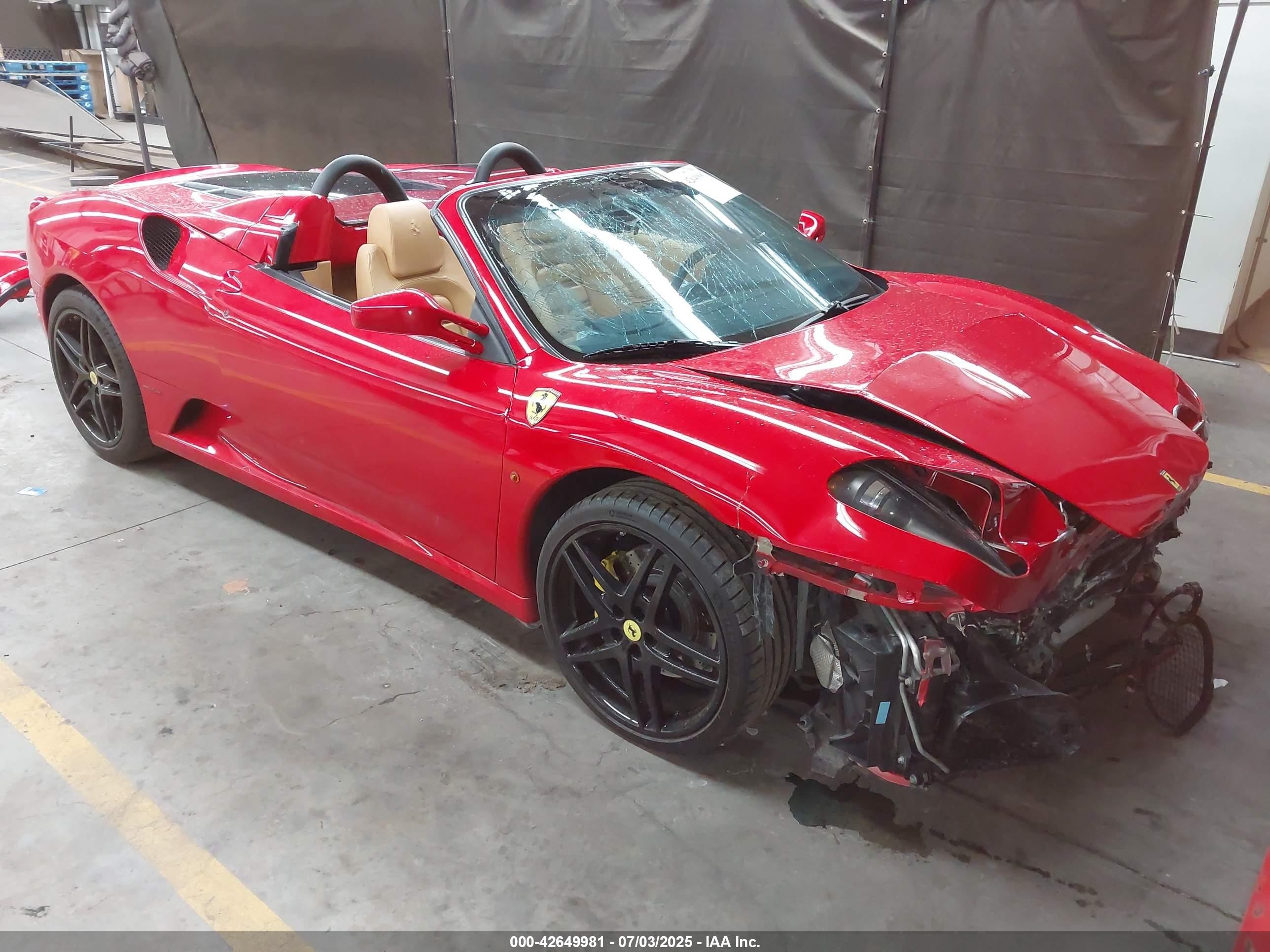 2005 Ferrari 430 Spider, VIN ZFFEW59A550142768 — Перед