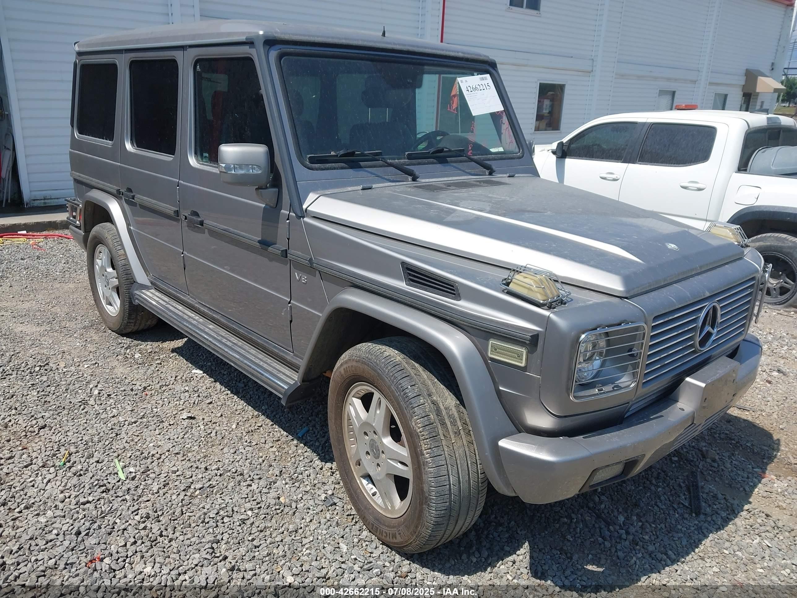 2004 Mercedes-Benz G 500, VIN WDCYR49E74X142822 — Front end