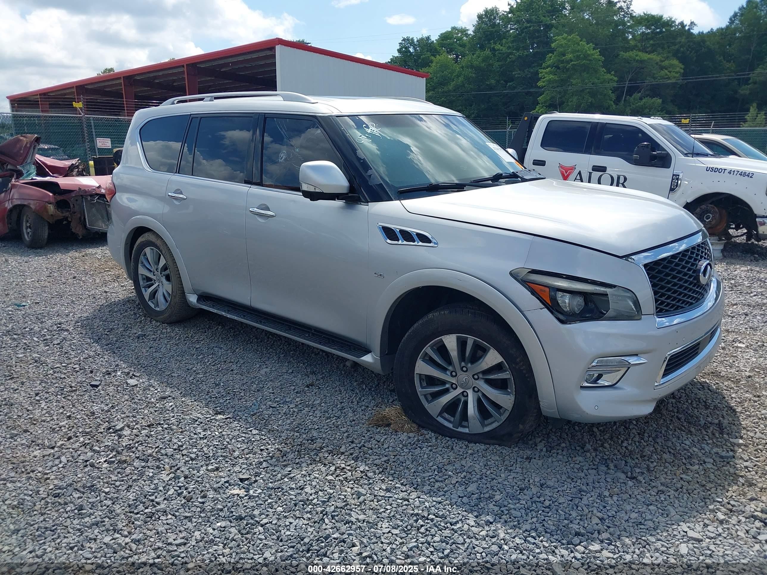 2015 Infiniti QX80, VIN JN8AZ2NE0F9083125 — Interior fire