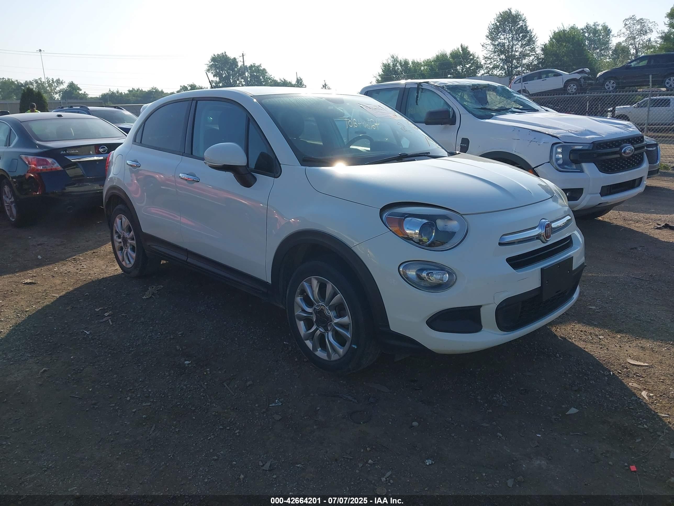 2016 FIAT 500X Easy, VIN ZFBCFXBT6GP362074 — Theft recovery