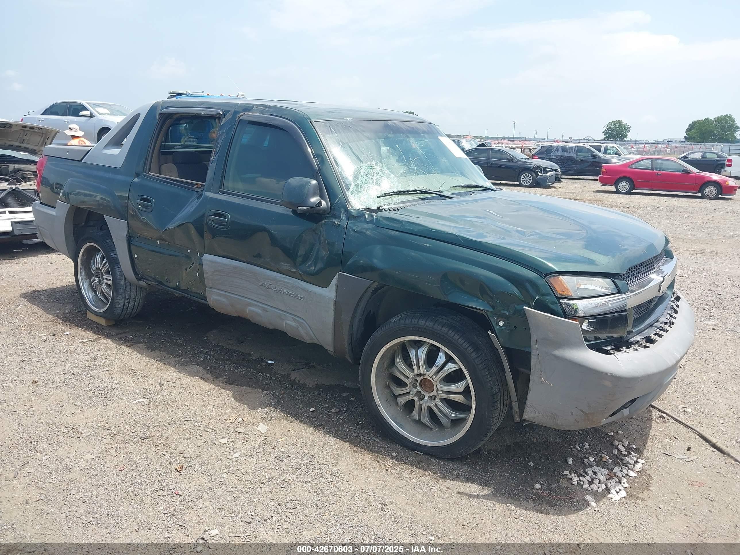 2002 Chevrolet Avalanche, VIN 3GNEC13T12G348811 — Side