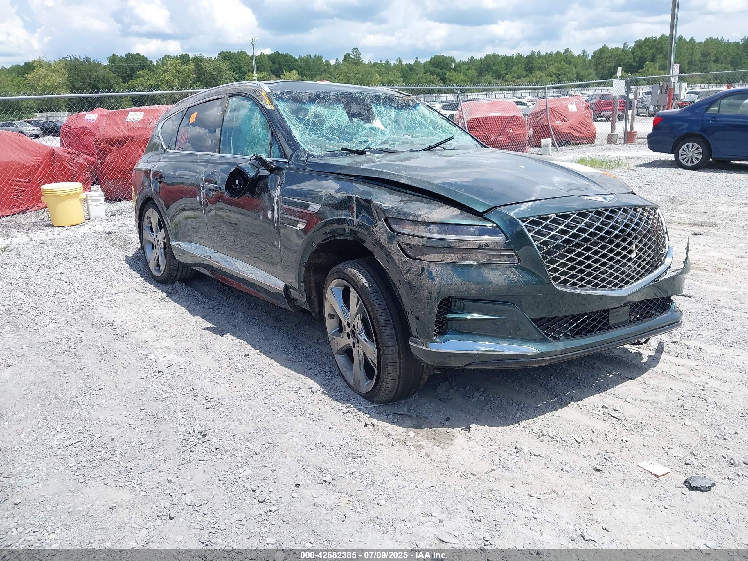 2022 Genesis GV80, VIN KMUHBDSB4NU100828 — Rollover