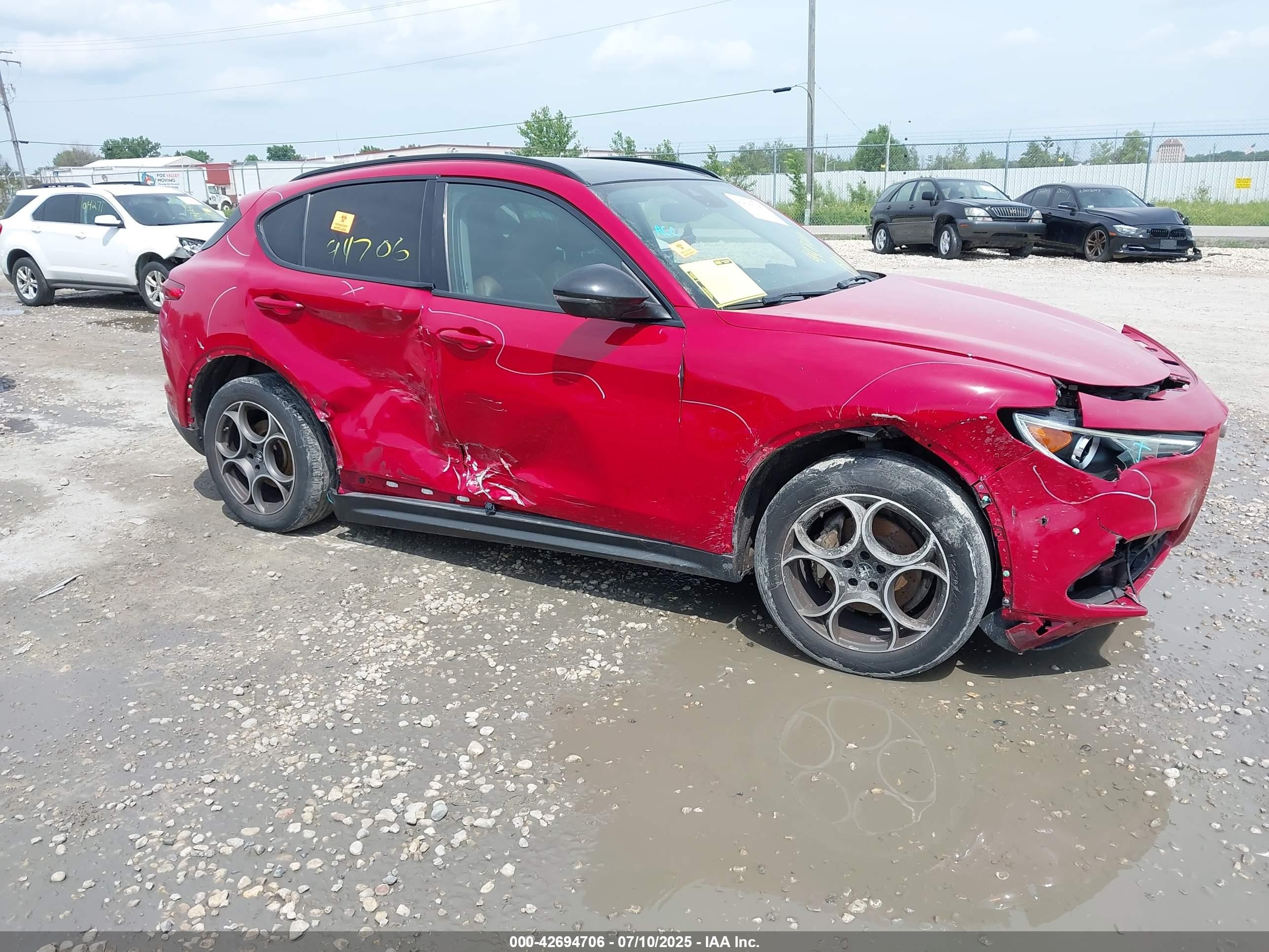 2021 Alfa Romeo Stelvio, VIN ZASPAKAN3M7D00556 — Biohazard / chemical