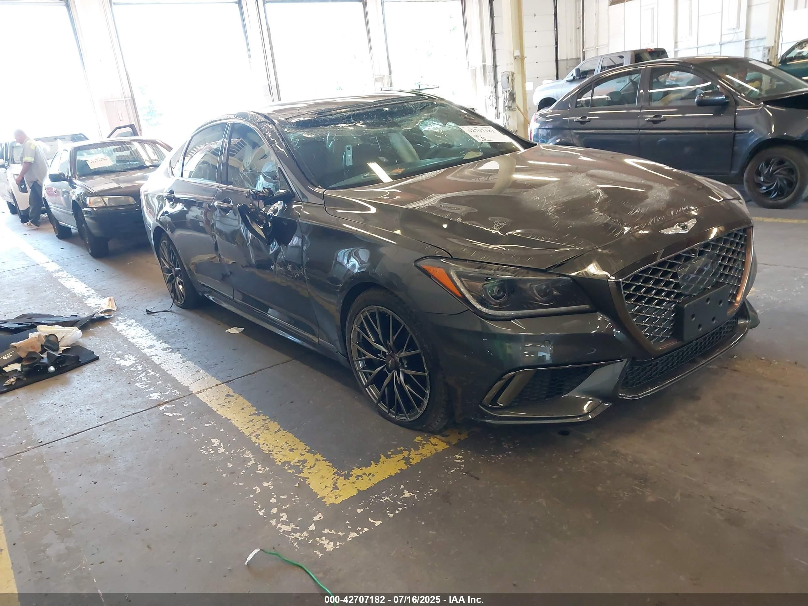 2018 Genesis G80 Sport, VIN KMHGN4JB3JU226322 — Rollover