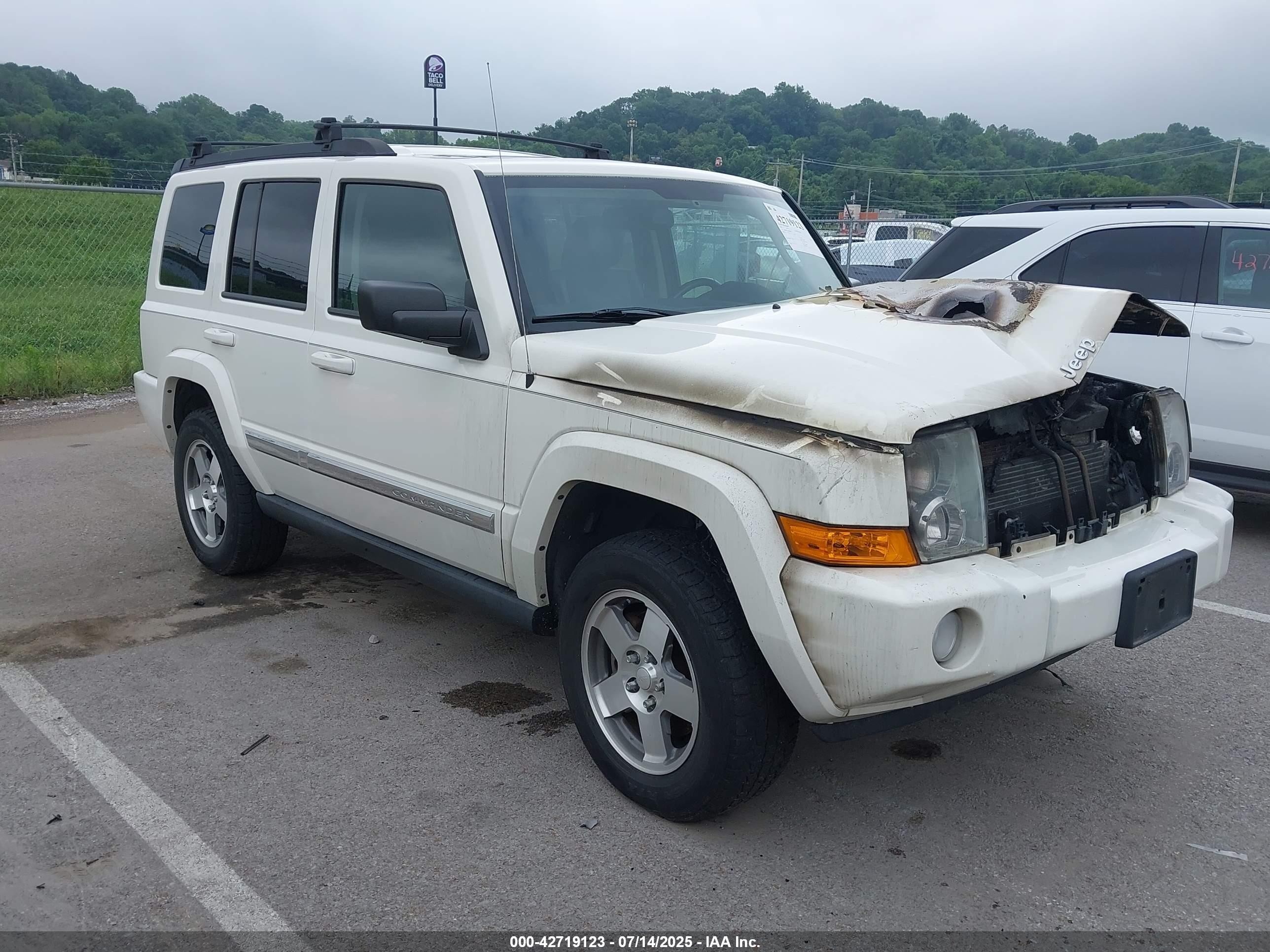2010 Jeep Commander Sport, VIN 1J4RG4GK3AC118880 — Engine fire