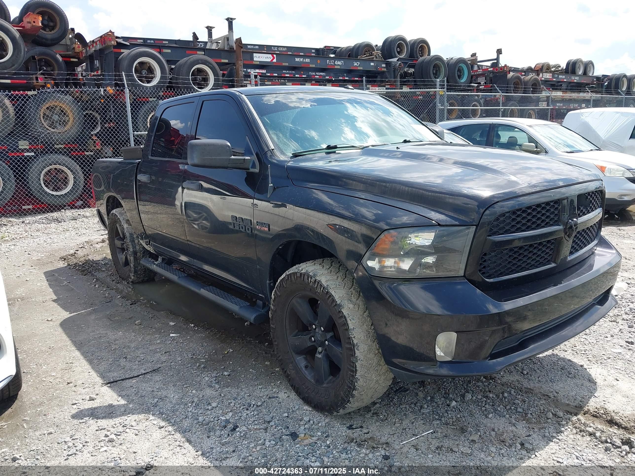 2016 Ram 1500 ST, VIN 3C6RR7KT2GG293572 — Повреждение рамы