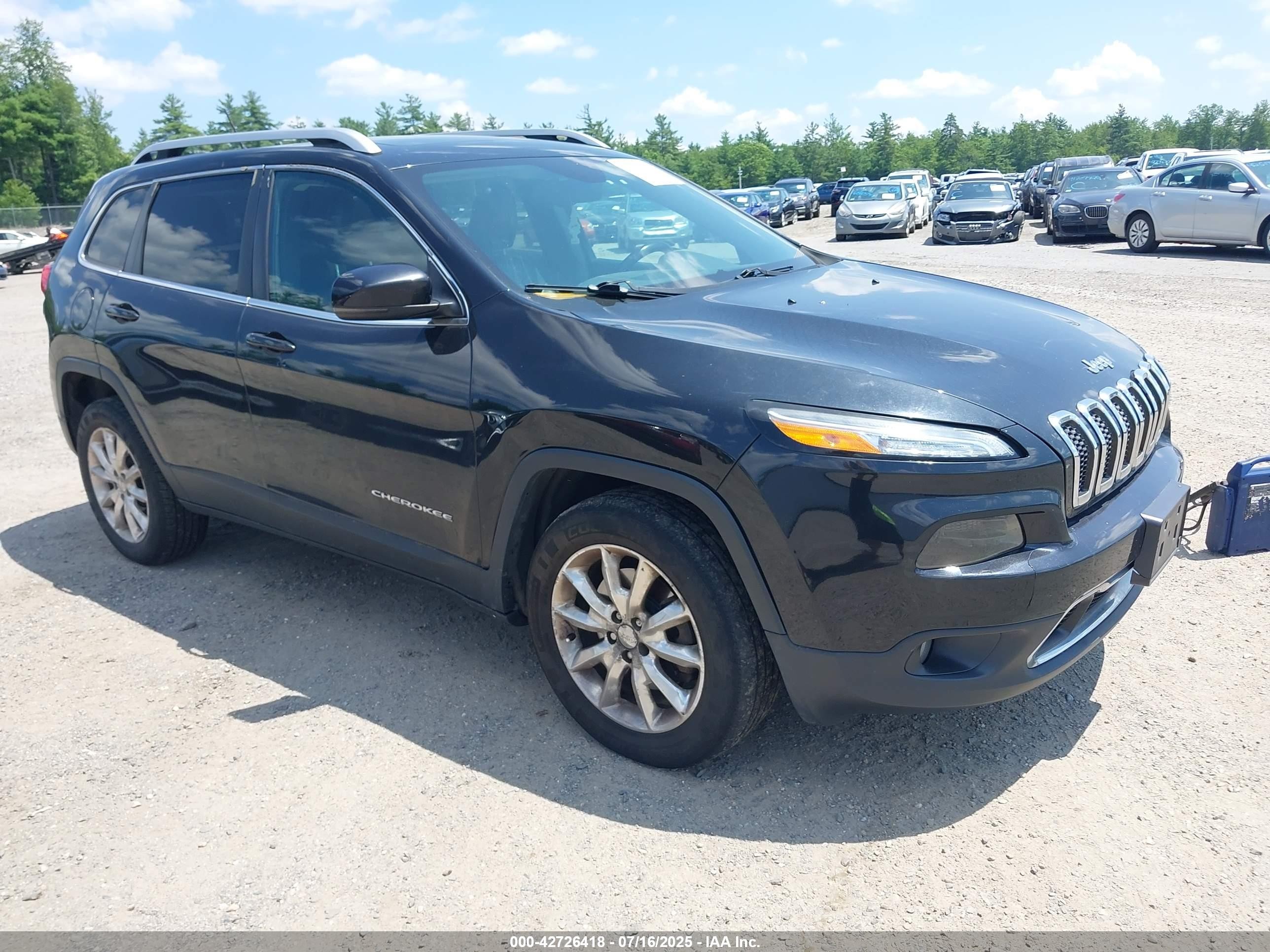2015 Jeep Cherokee Limited, VIN 1C4PJMDS3FW757057 — Auction photo