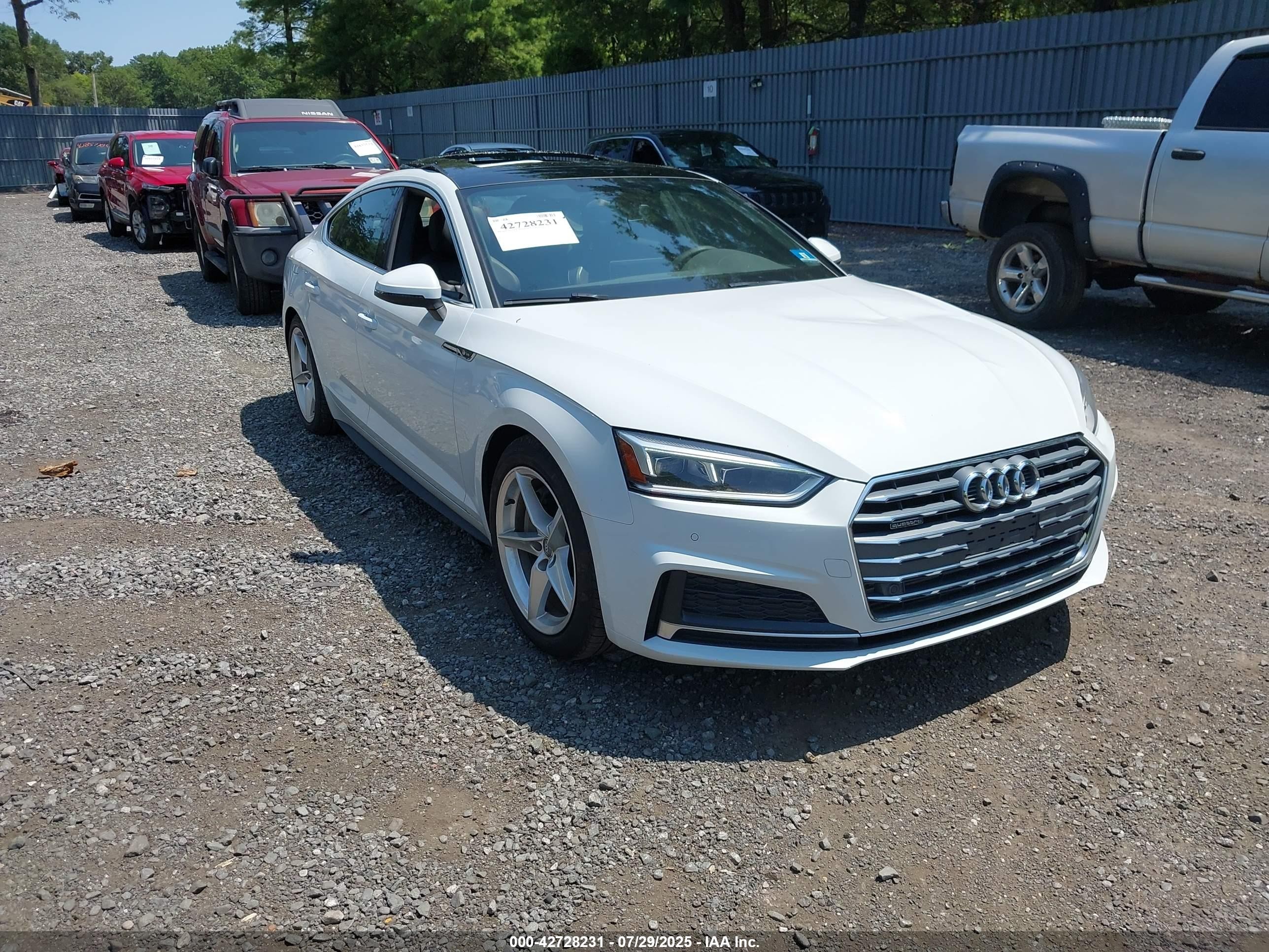 2019 Audi A5 Sportback Premium Plus, VIN WAUENCF56KA087814 — Storm