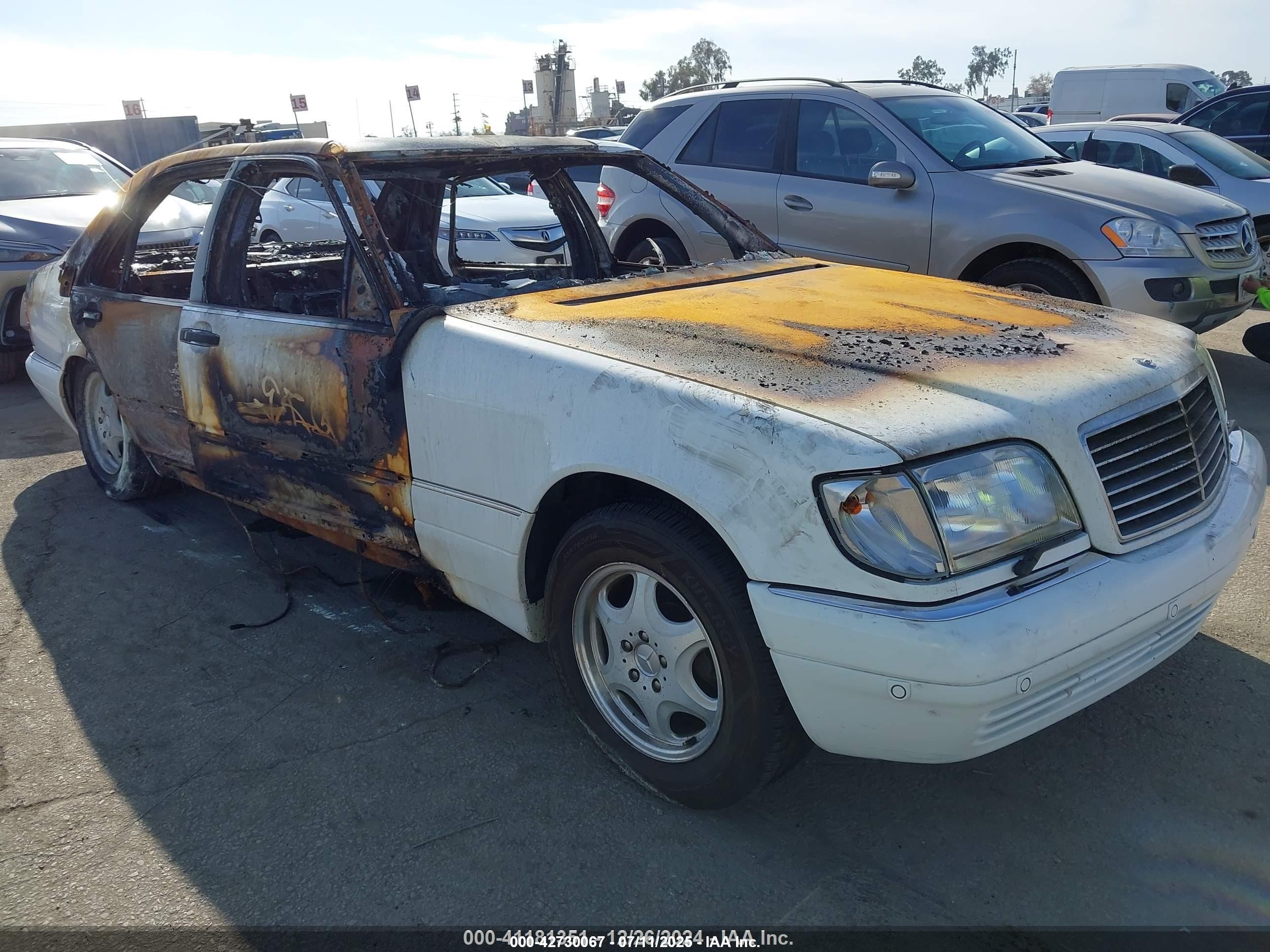 1997 Mercedes-Benz S, VIN WDBGA57G5VA364328 — Burn