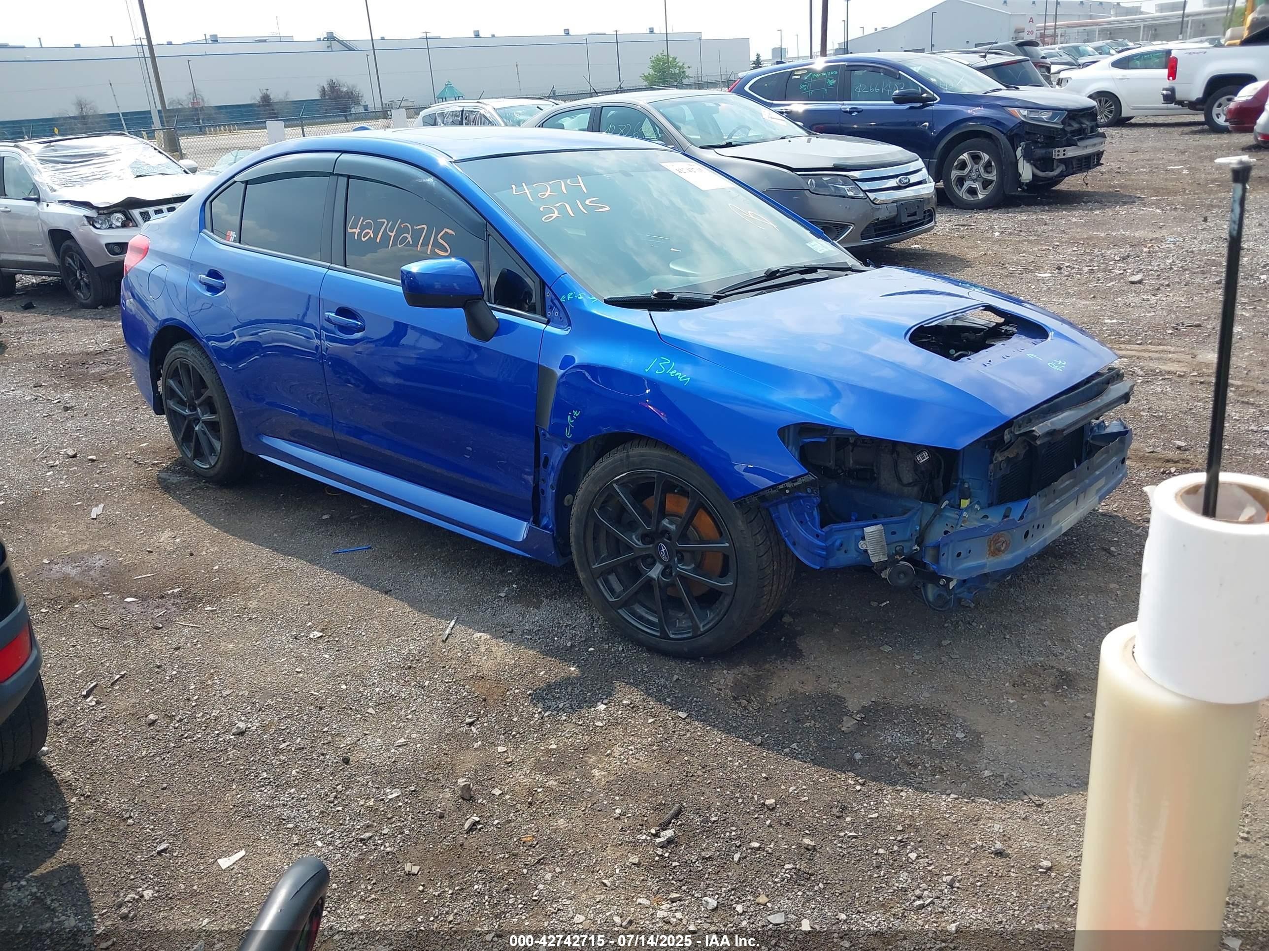 2017 Subaru WRX Premium, VIN JF1VA1E63H9816784 — Front end