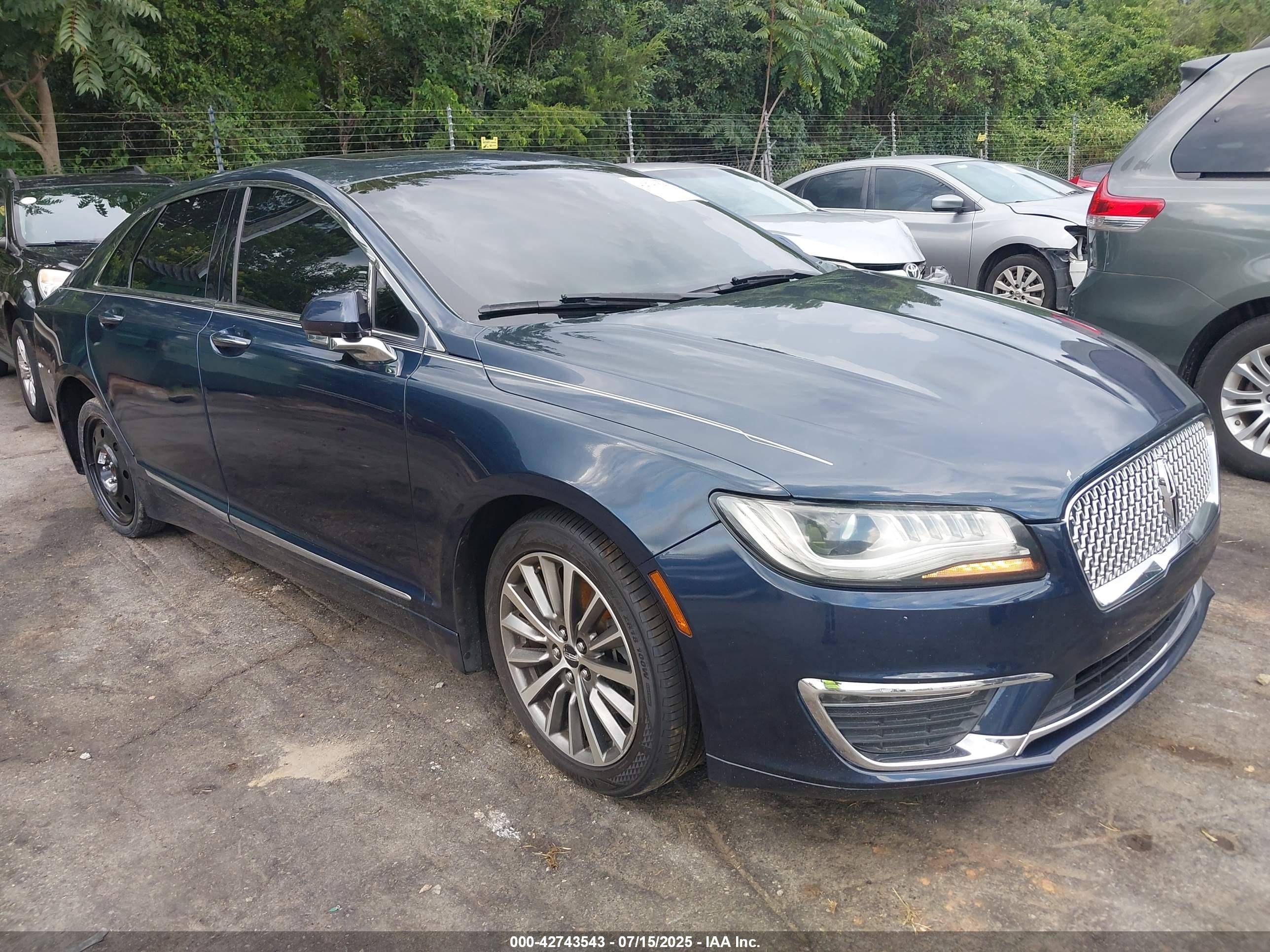 2017 Lincoln MKZ Select, VIN 3LN6L5C90HR618743 — Interior fire
