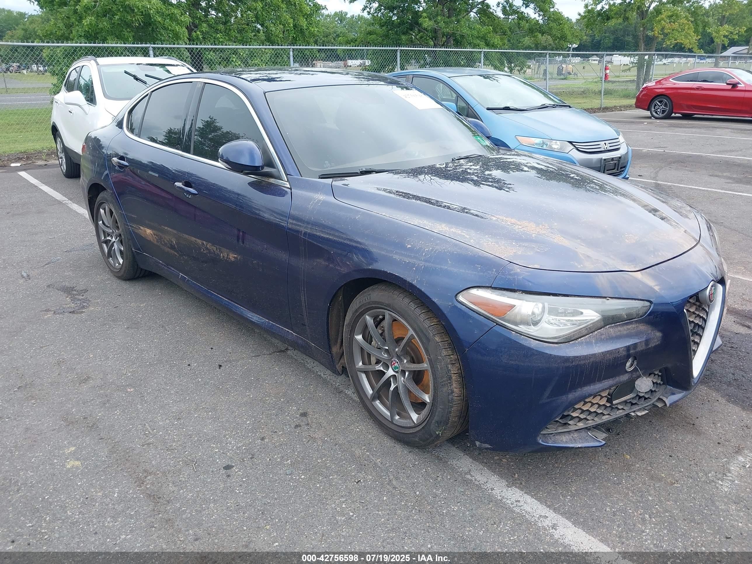 2018 Alfa Romeo Giulia, VIN ZARFAEDN9J7563556 — Water / flood