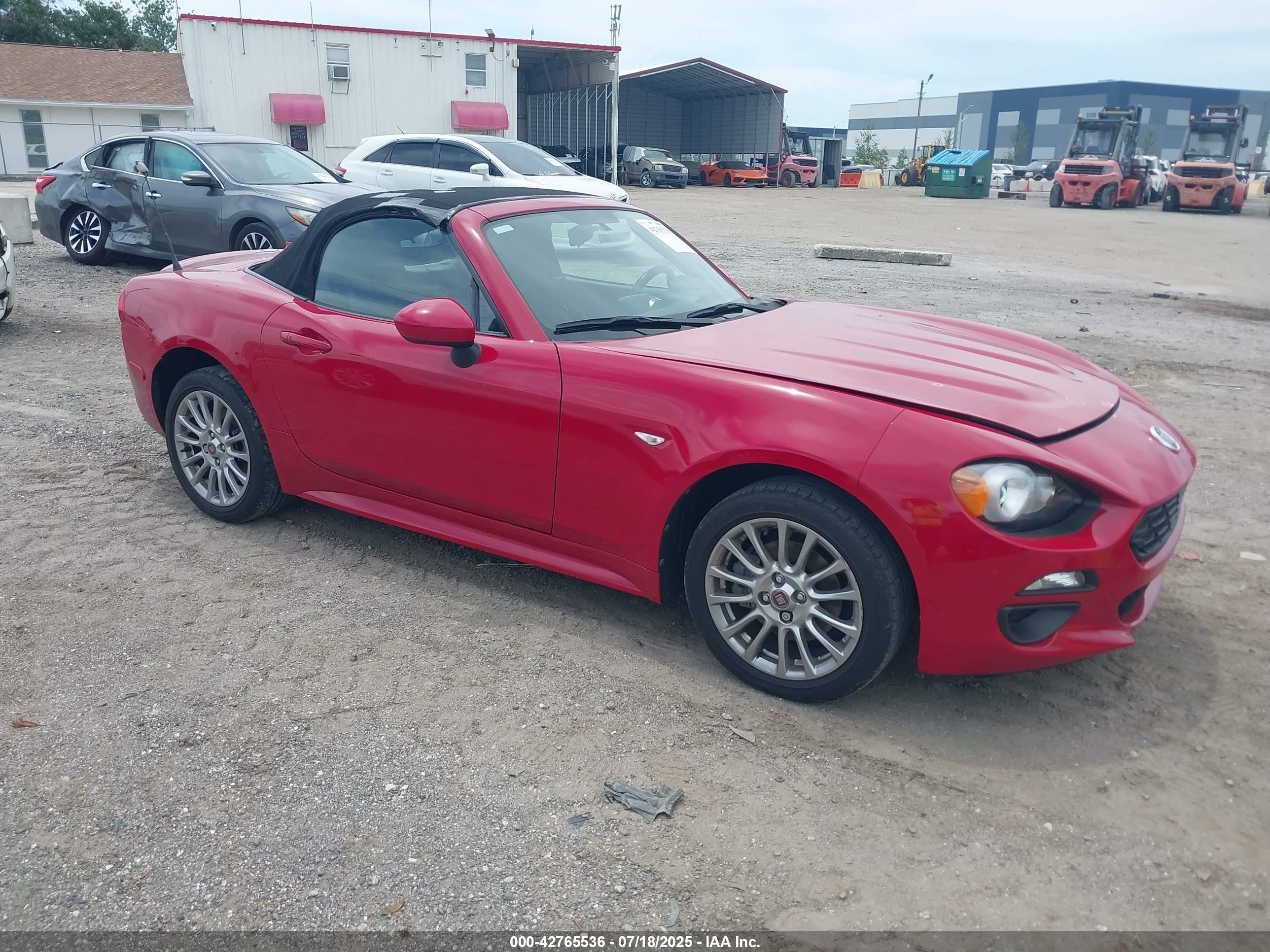 2018 FIAT 124 Spider Abarth, VIN JC1NFAEK2J0140148 — Front end